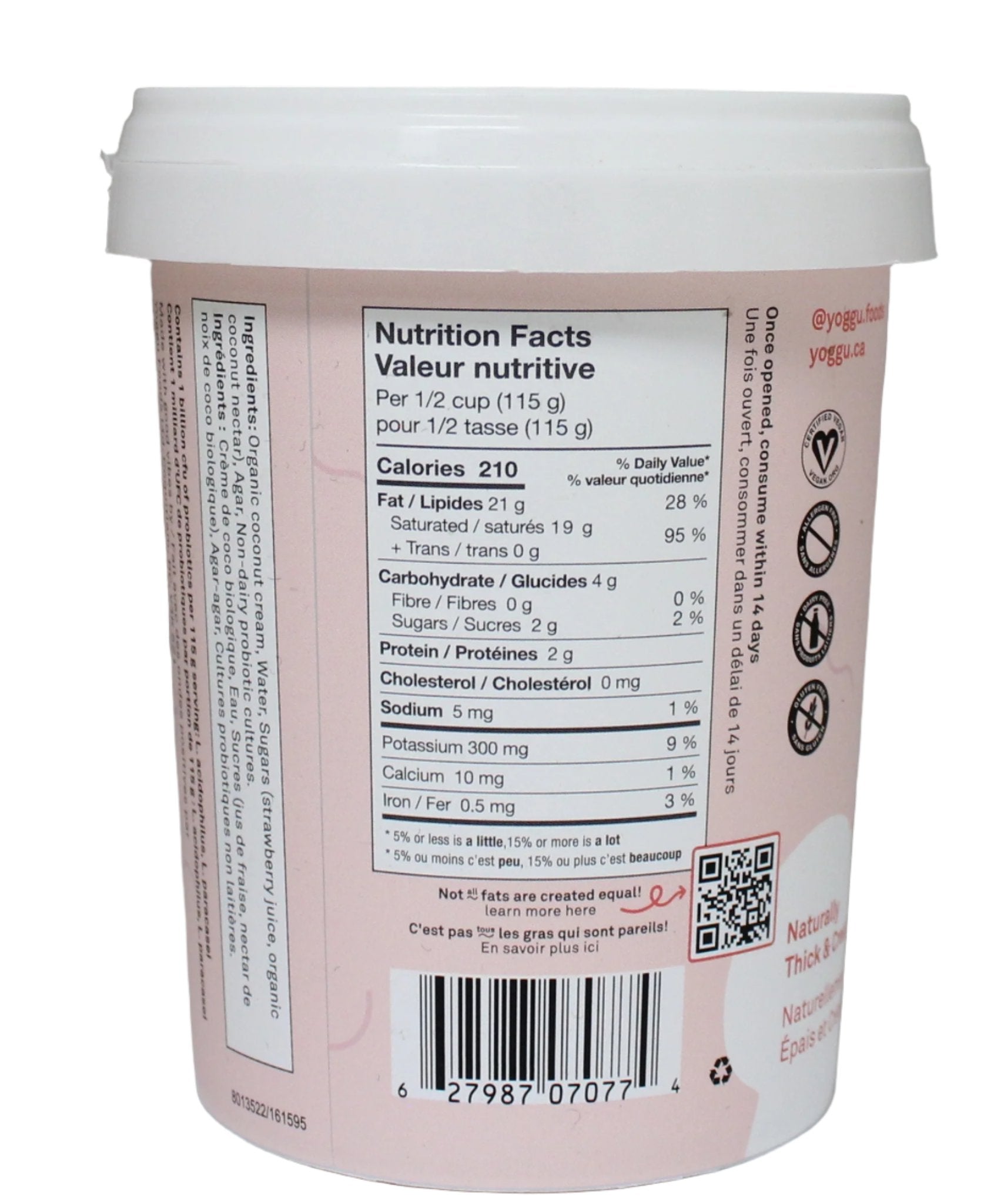 Yoggu! Strawberry Dairy-Free Yogurt