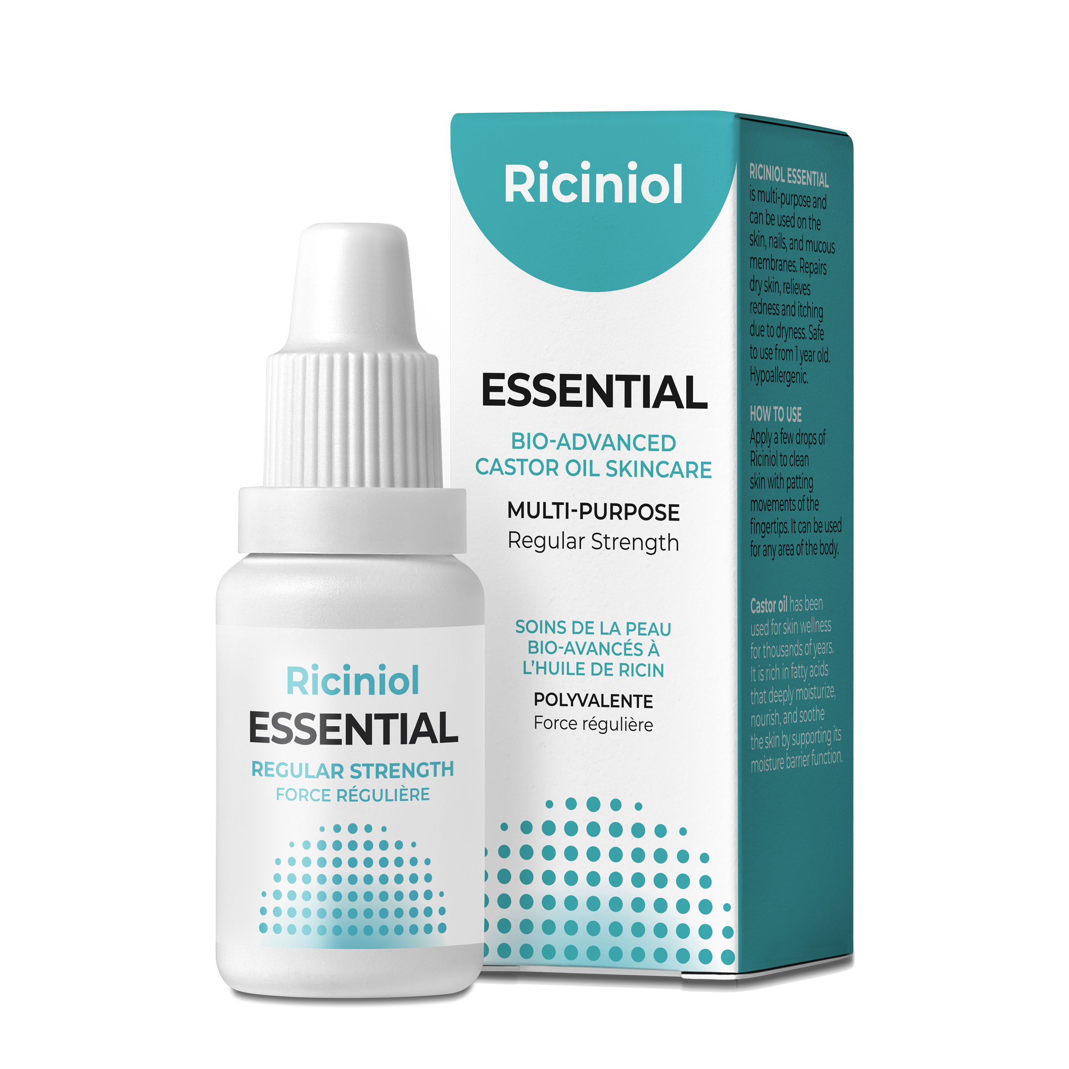 Riciniol Essential Bio-Advanced Castor Oil Skincare - Regular Strength