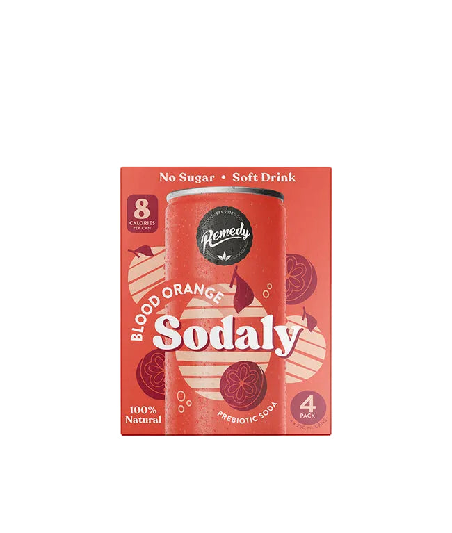 Remedy Kombucha Blood Orange Sodaly Four Pack