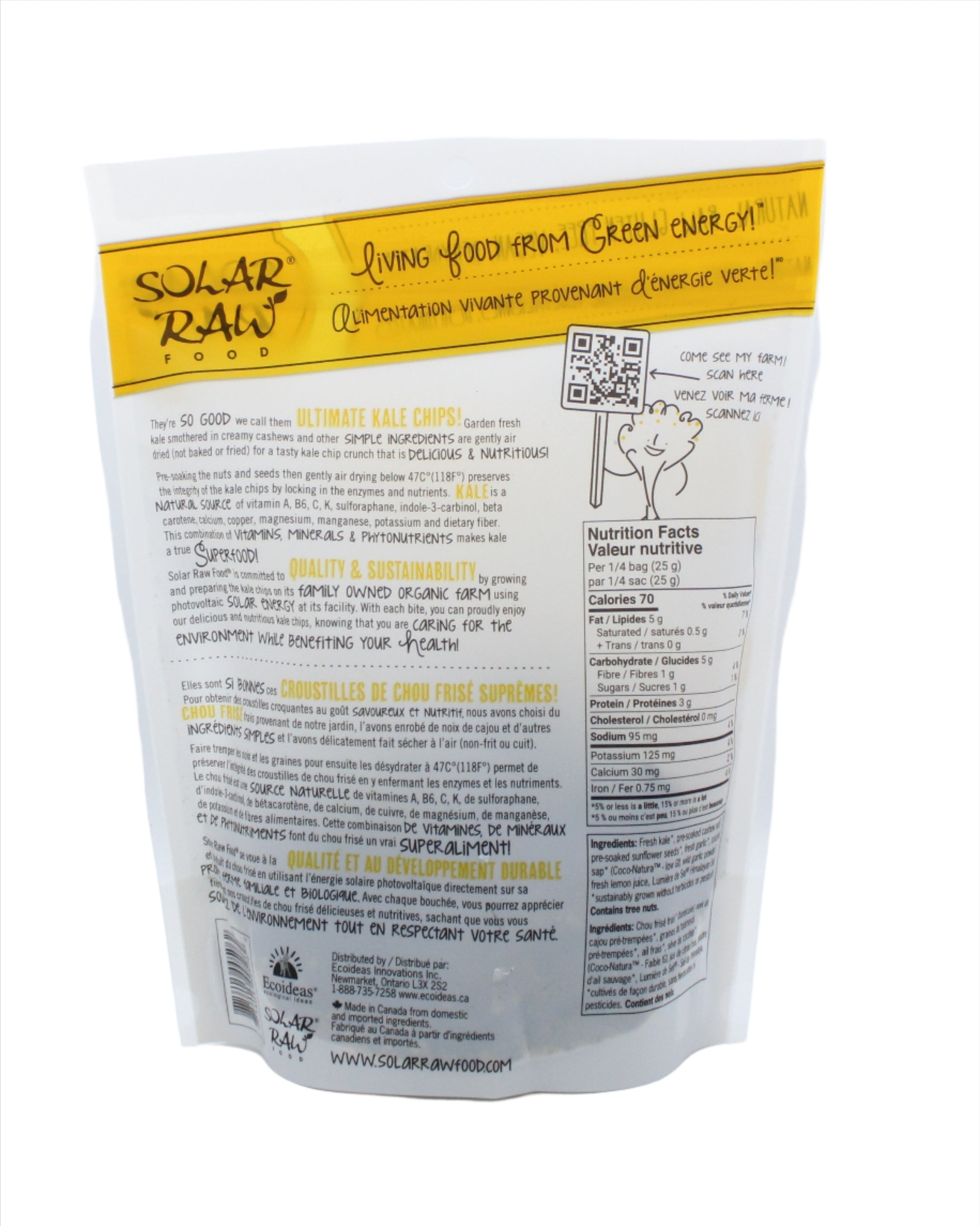 Solar Raw Food Wild Garlic Ultimate Kale Chips