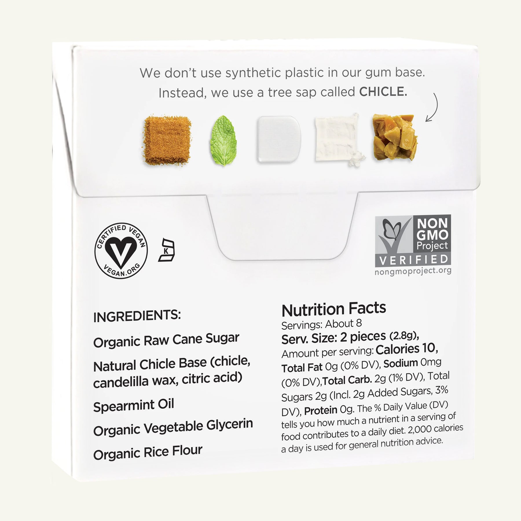 Simply Gum Spearmint Natural Chewing Gum