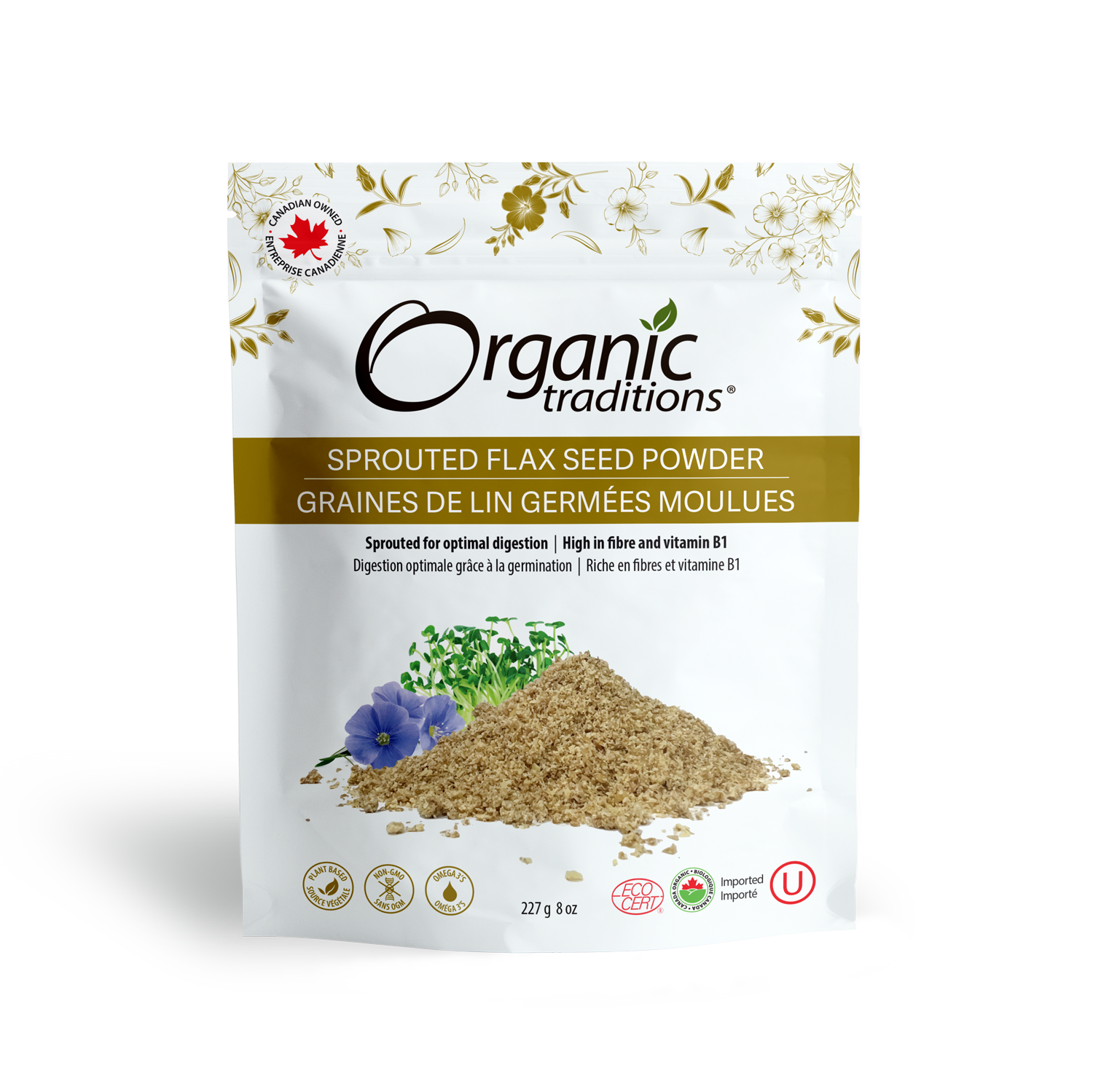 Organic Sprouted Flax Seed Powder