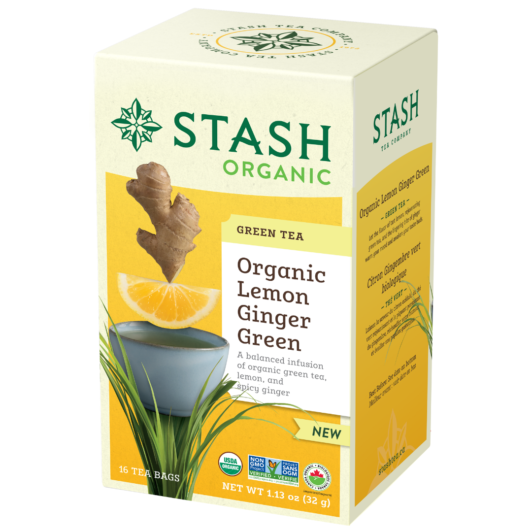 Stash Tea Organic Lemon Ginger Green Tea