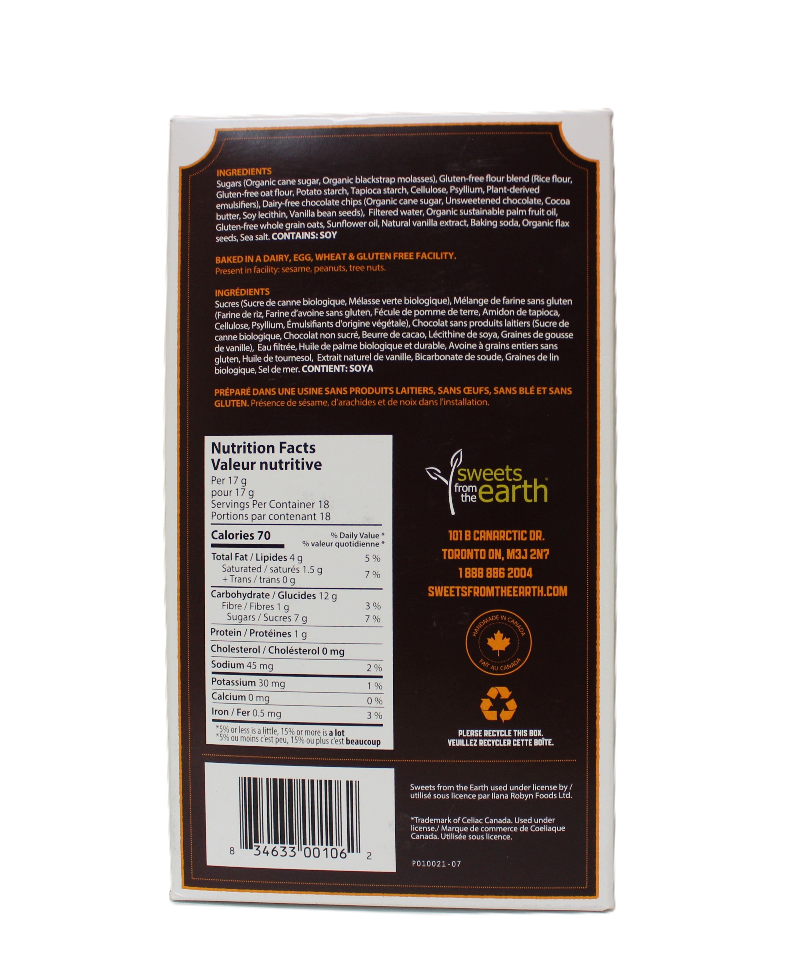 Sweets From The Earth Ultimate Choc Chip Cookies