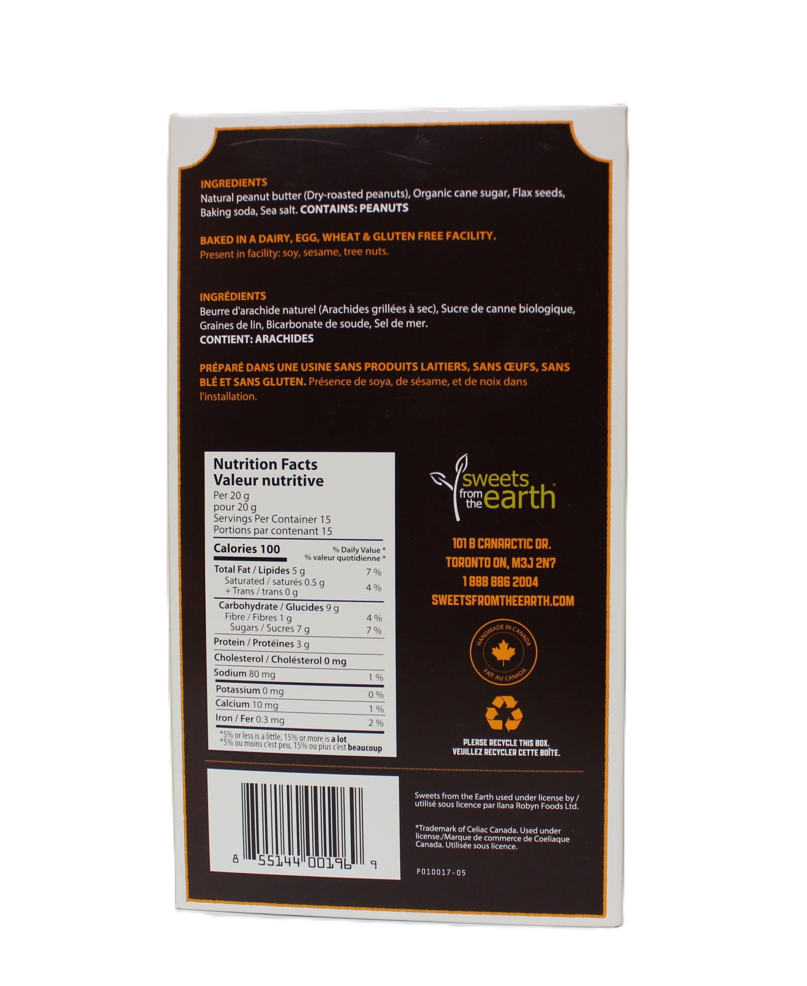 Sweets From The Earth Peanut Butter Cookies