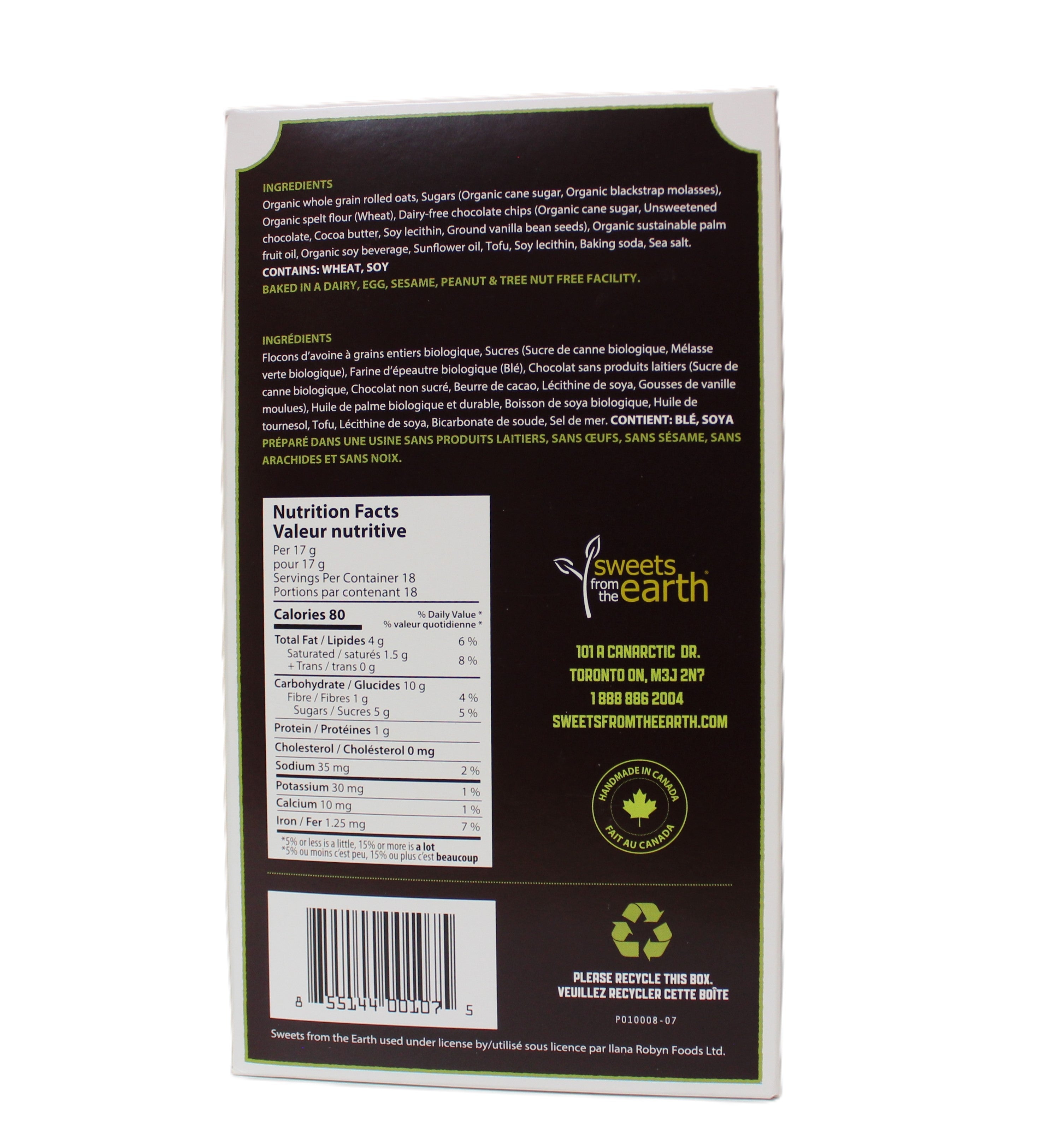 Sweets From The Earth Chocolate Chip Cookies