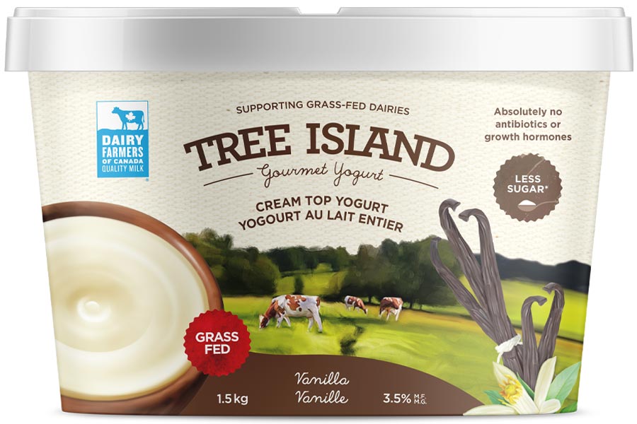 Tree Island Vanilla Bean Cream Top Yogurt