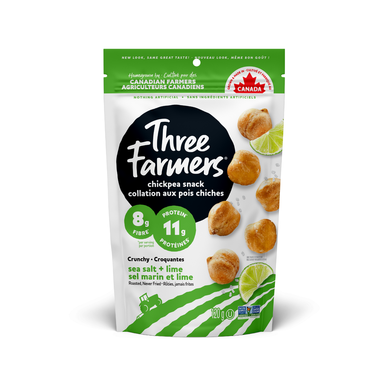 Three Farmers Sea Salt & Lime Chickpeas