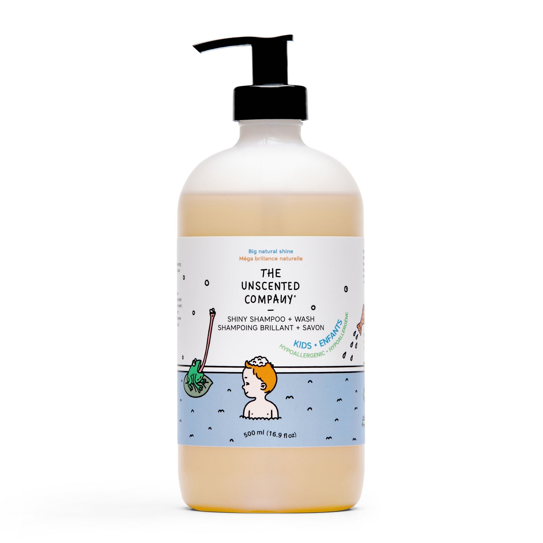 The Unscented Company Kids Hypoallergenic Shiny Shampoo + Wash