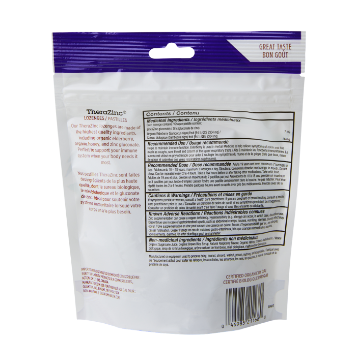 Quantum Therazinc Elderberry & Raspberry Immune Support