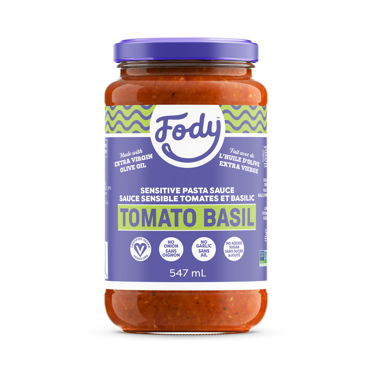 Fody Gluten Free Tomato Basil Sauce