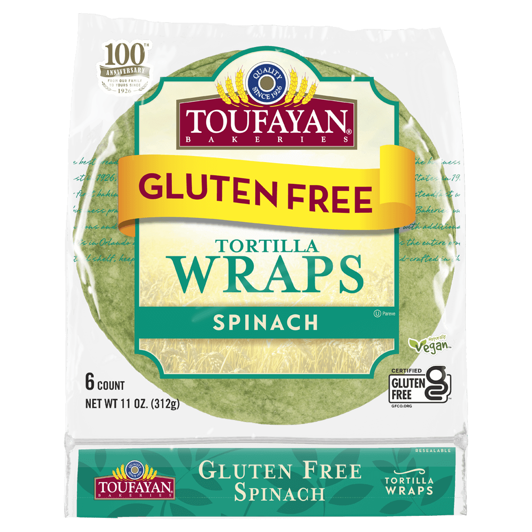 Toufayan Gluten Free Spinach Wraps