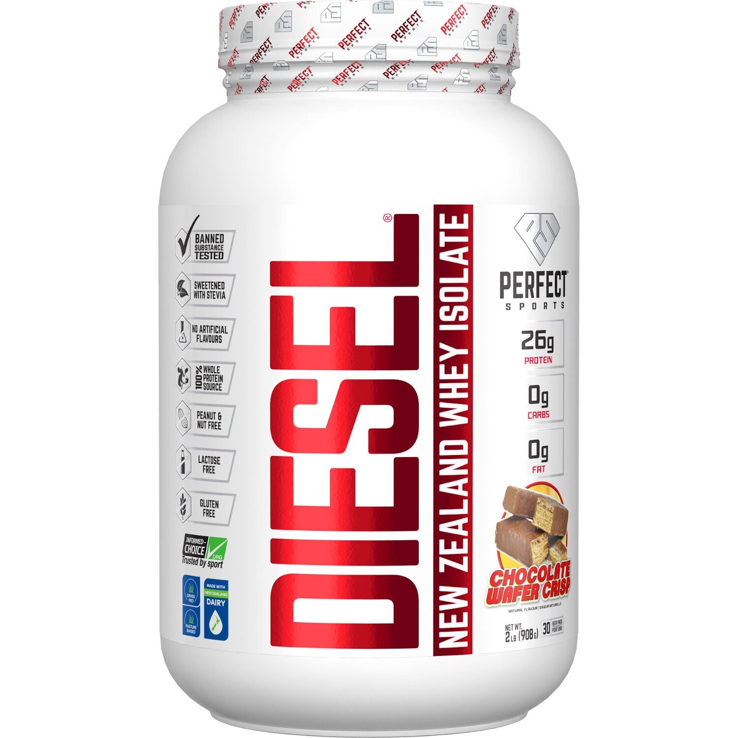 Chocolate Wafer Crisp Diesel New Zealand Whey Protein Isolate