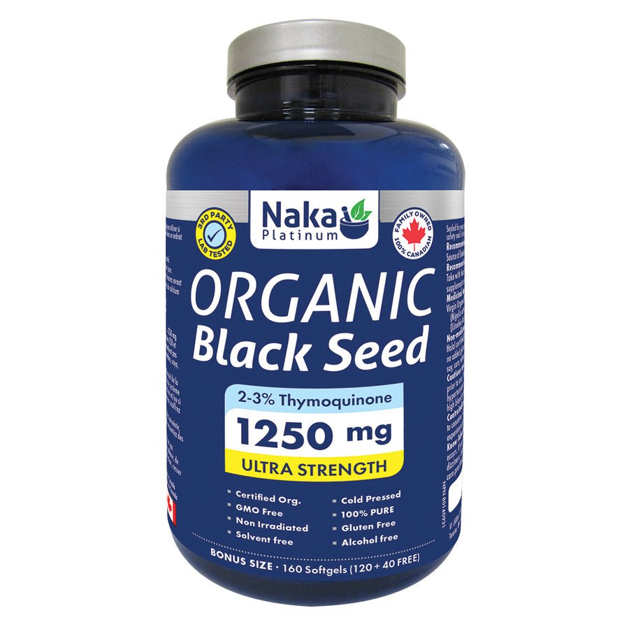 Naka Organic Black Seed Oil - 1250mg