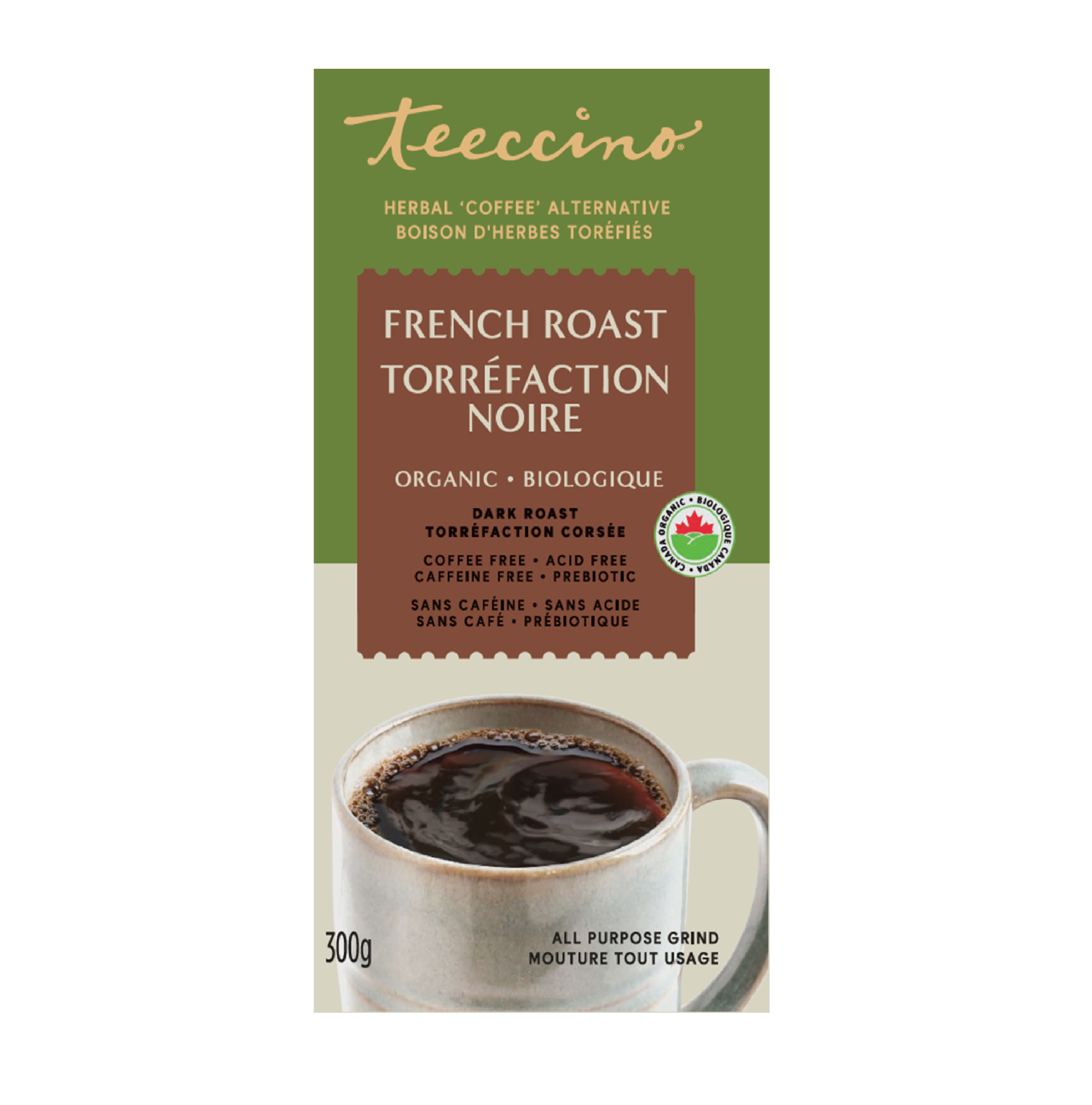 Teeccino Organic French Roast Herbal Coffee