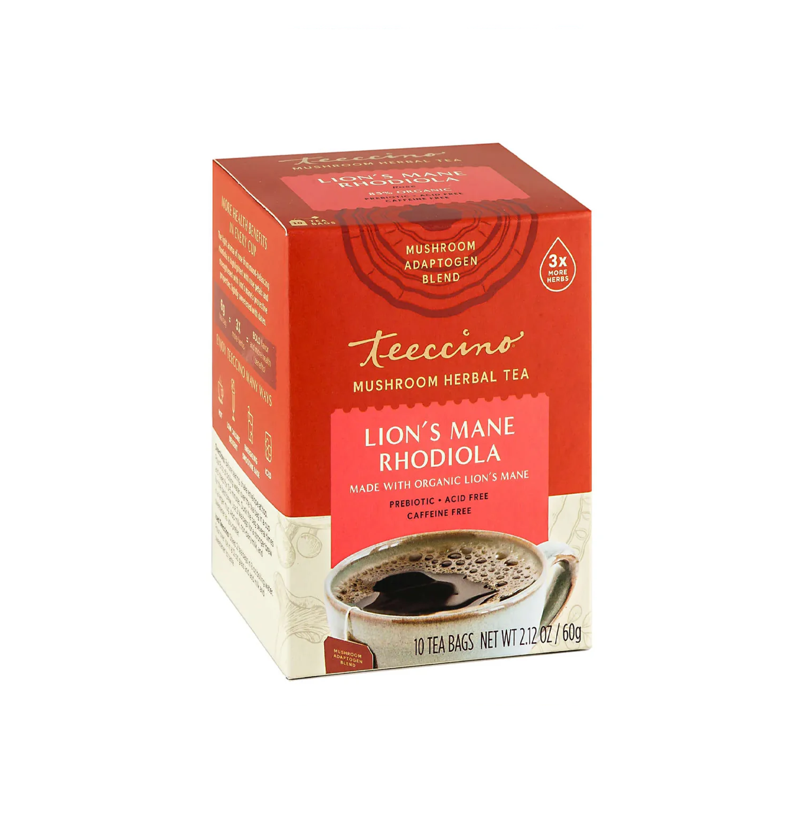Teeccino Lion's Mane Rhodiola Tea