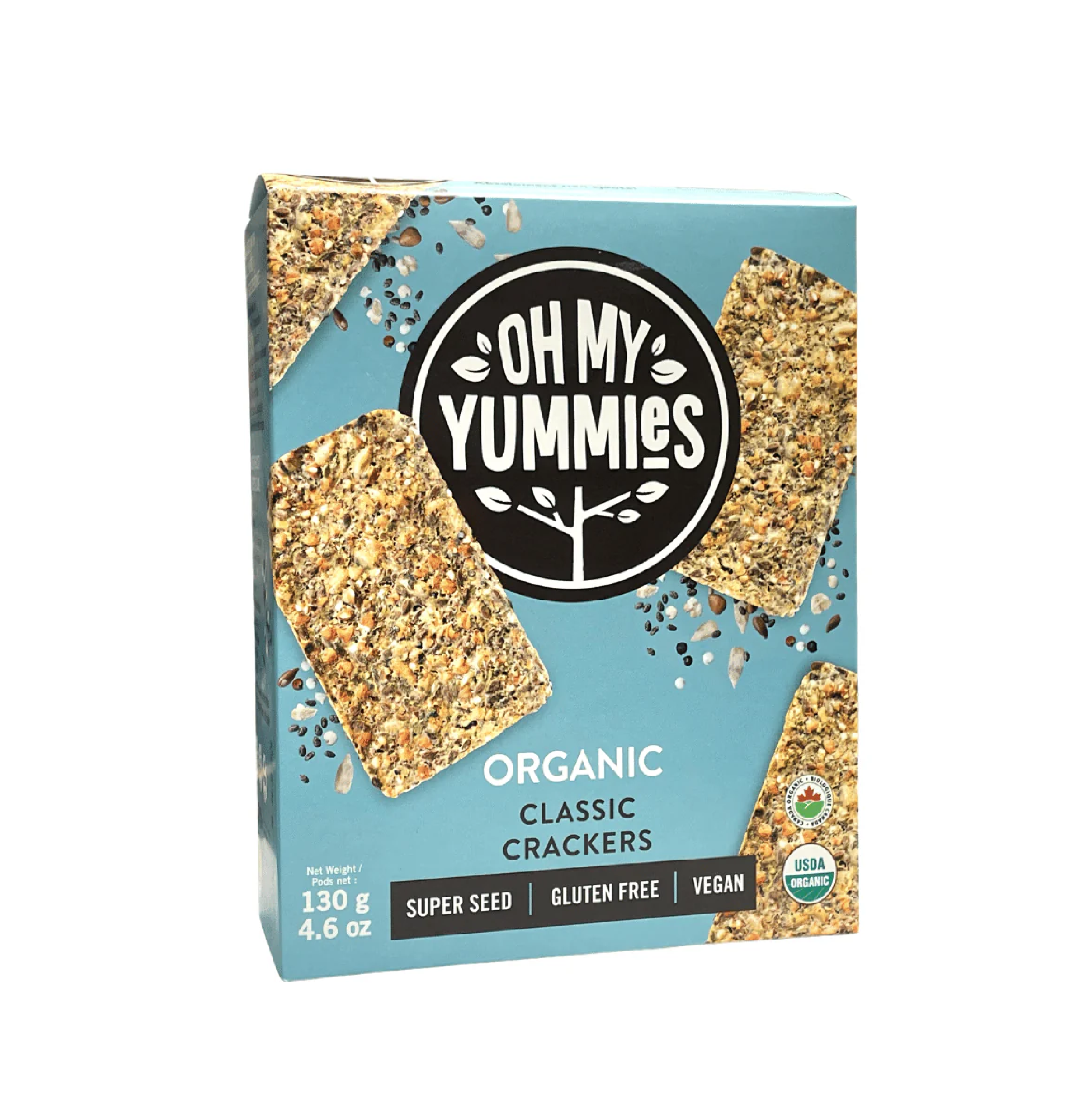 Oh My Yummies Classic Superseed Crackers