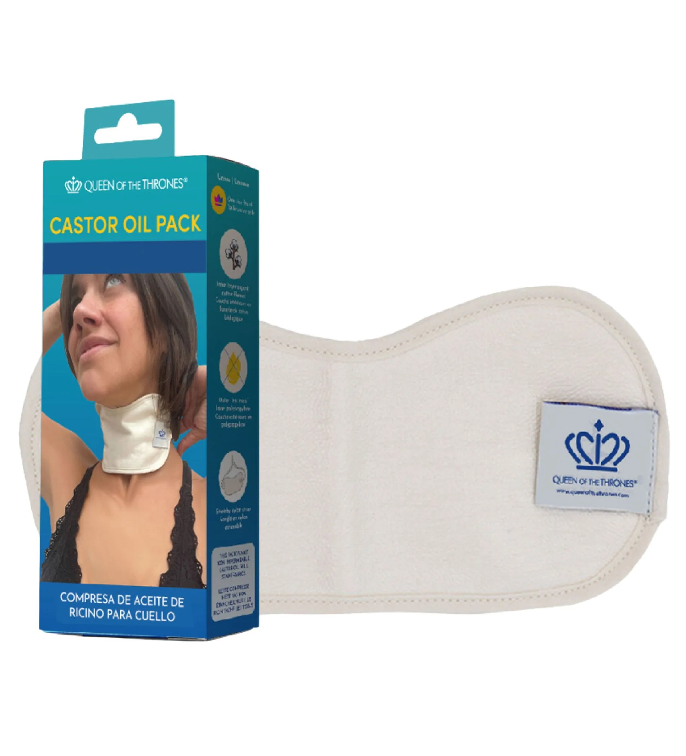 Queen Of The Thrones Neck Castor Oil Pack