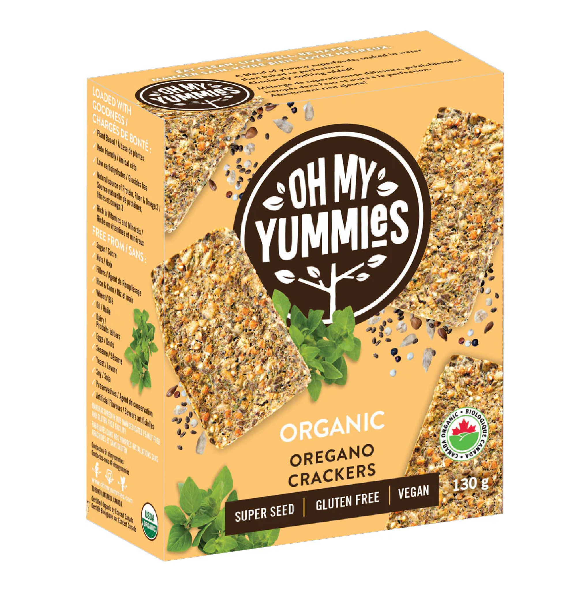 Oregano Superseed Crackers
