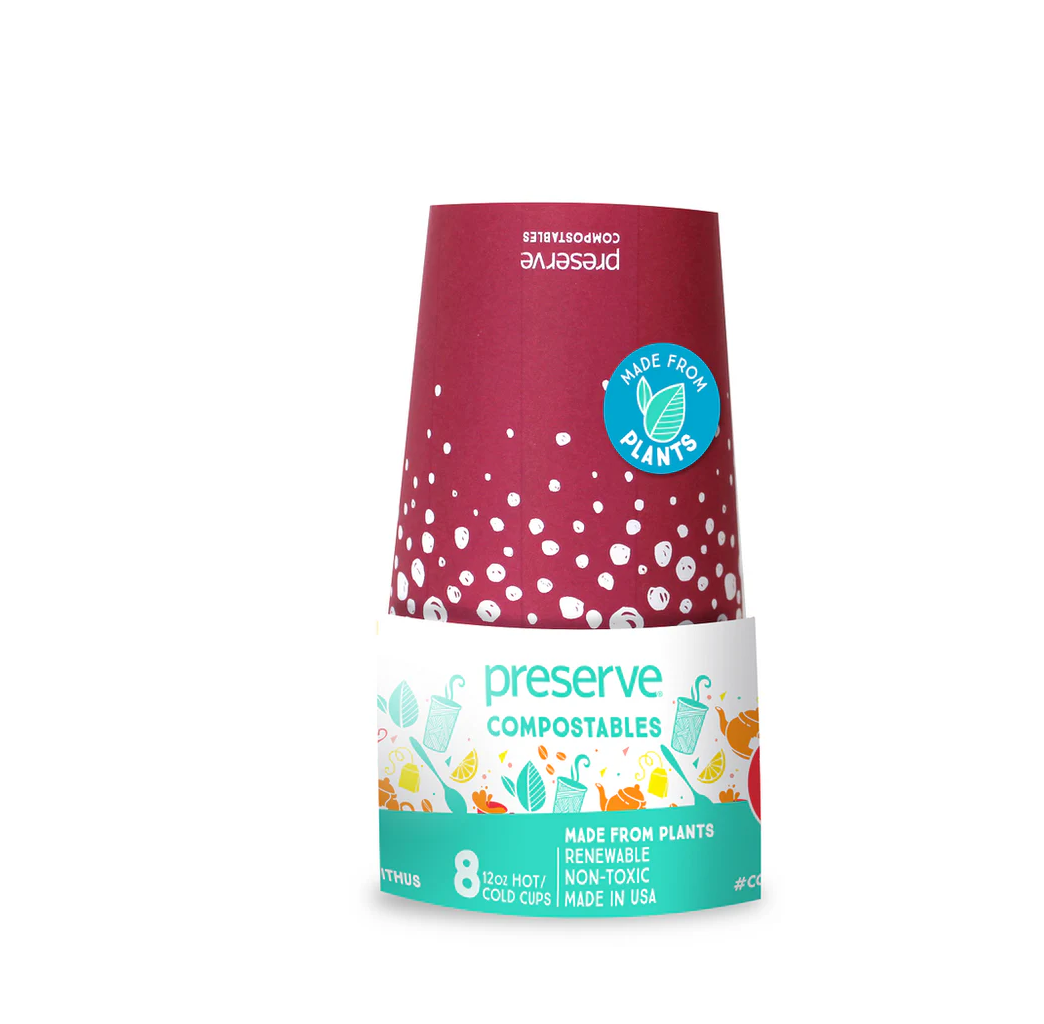 Preserve Compostable Red Cups