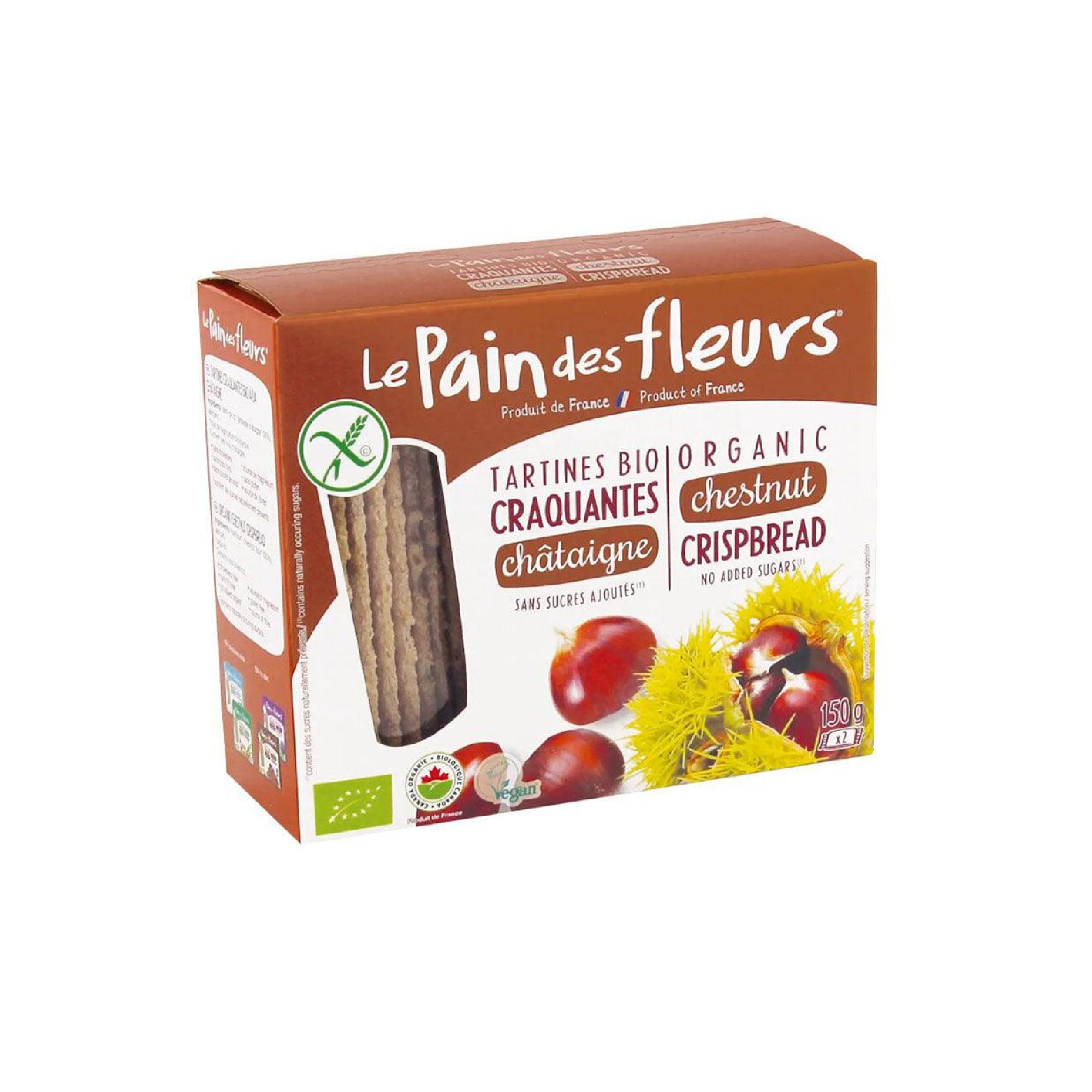 Le Pain Des Fleurs Organic Chesnut Crispbread Gluten Free