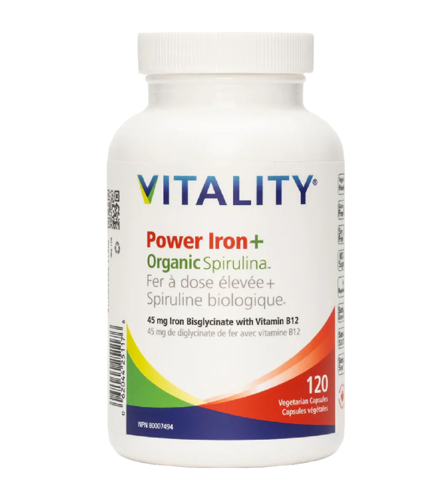 Vitality Power Iron + Organic Spirulina
