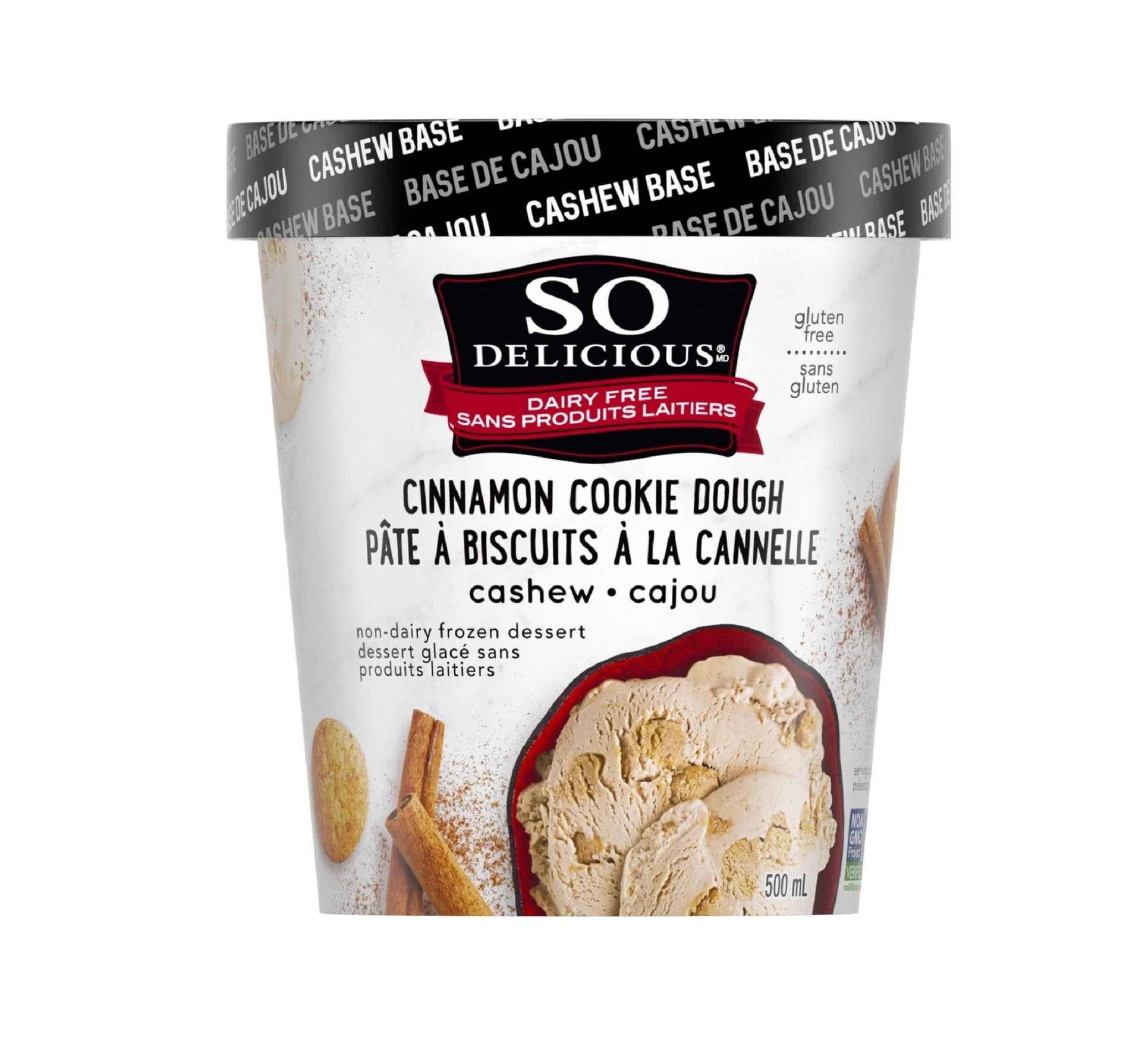 So Delicious Cinnamon Cookie Dough Cashew Dessert