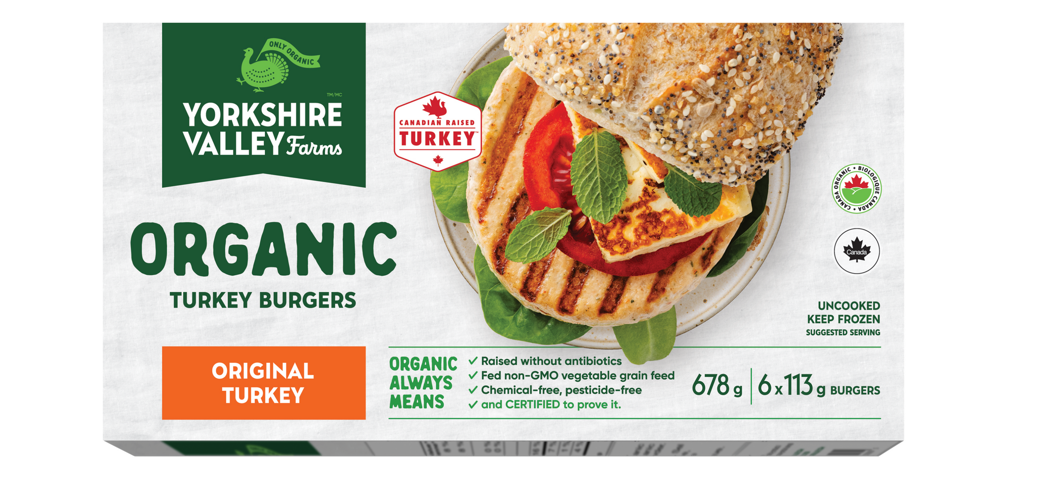 Organic Canadian-Raised Original Turkey Burgers