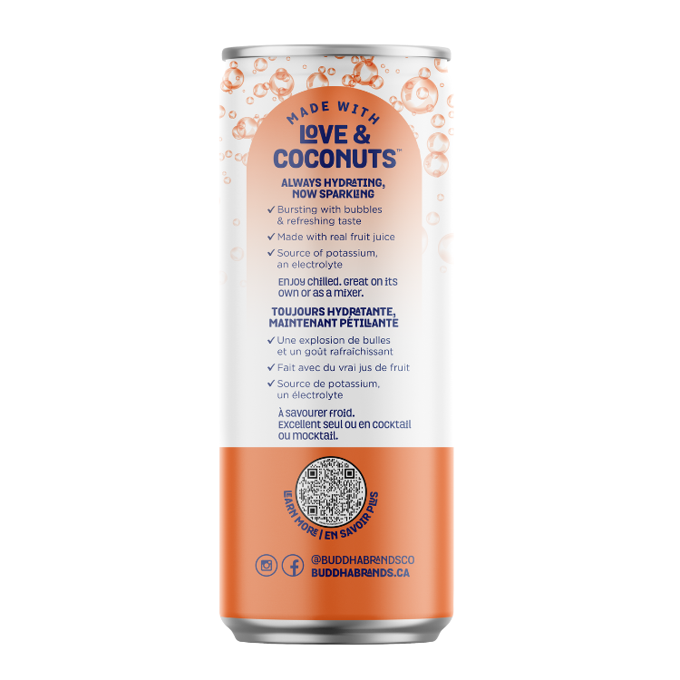 Thirsty Buddha Sparkling Coconut Water with Peach Mango
