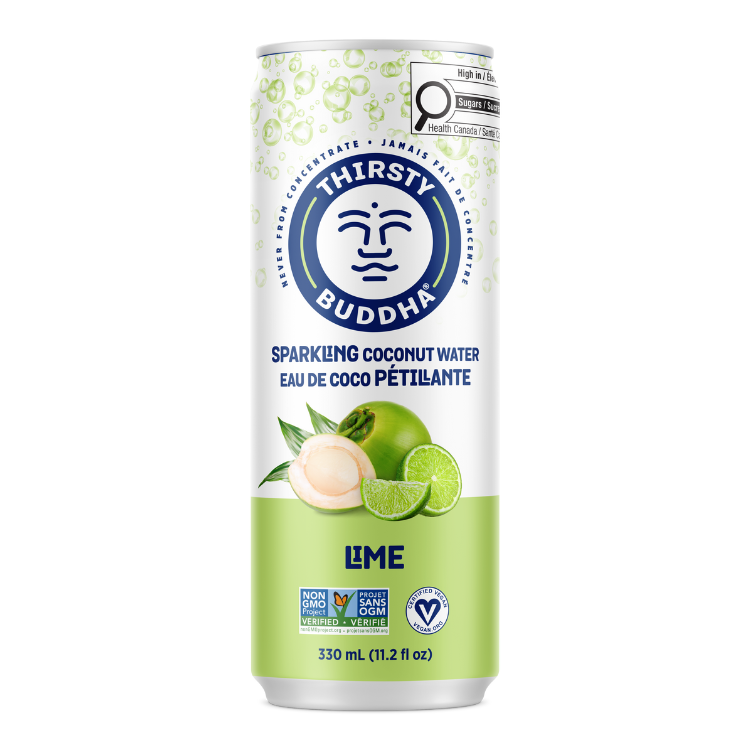 Thirsty Buddha Sparkling Coconut Water with Lime