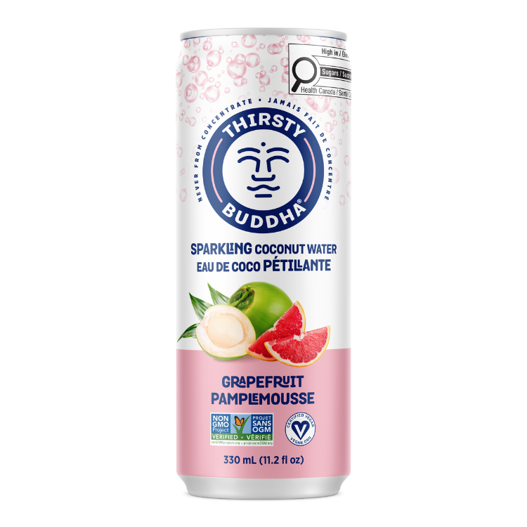 Thirsty Buddha Sparkling Coconut Water with Grapefruit