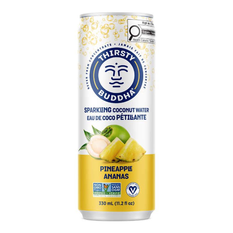Thirsty Buddha Sparkling Coconut Water with Pineapple