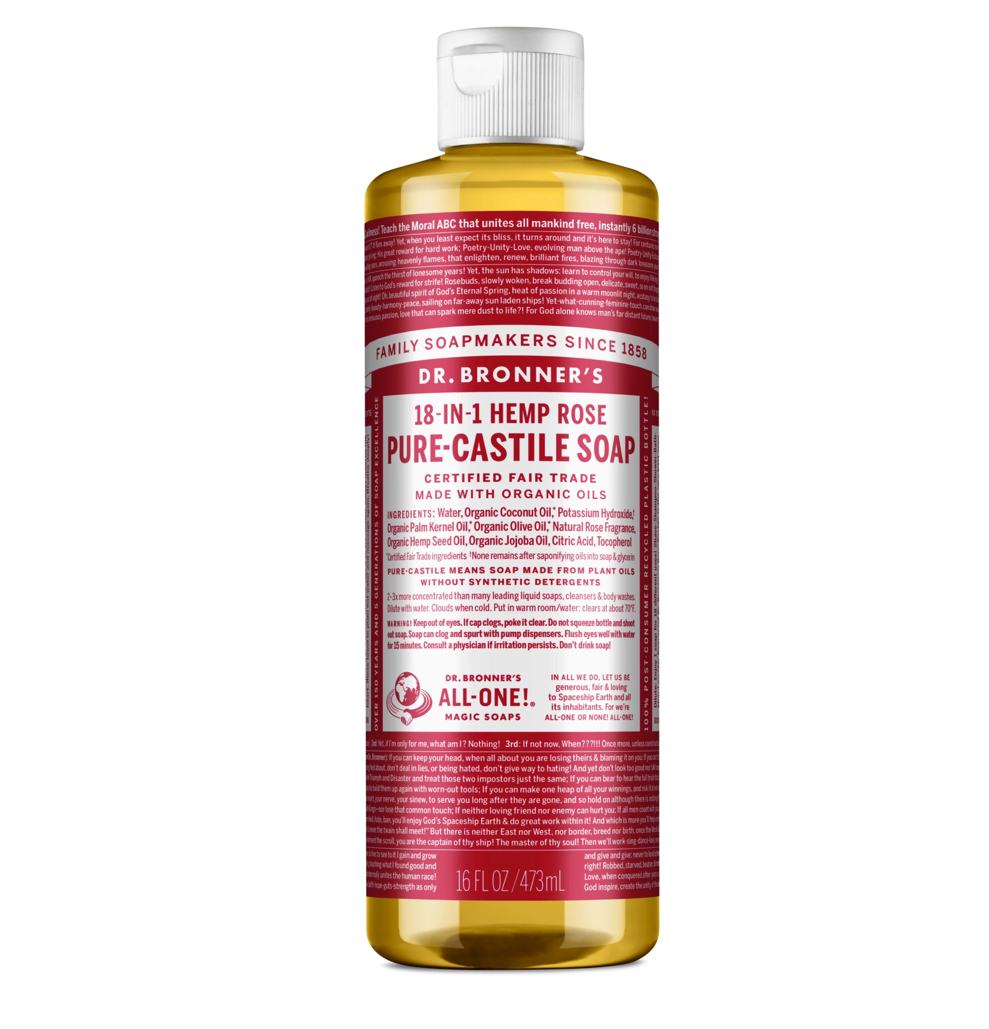Dr. Bronner's Rose Castile Soap