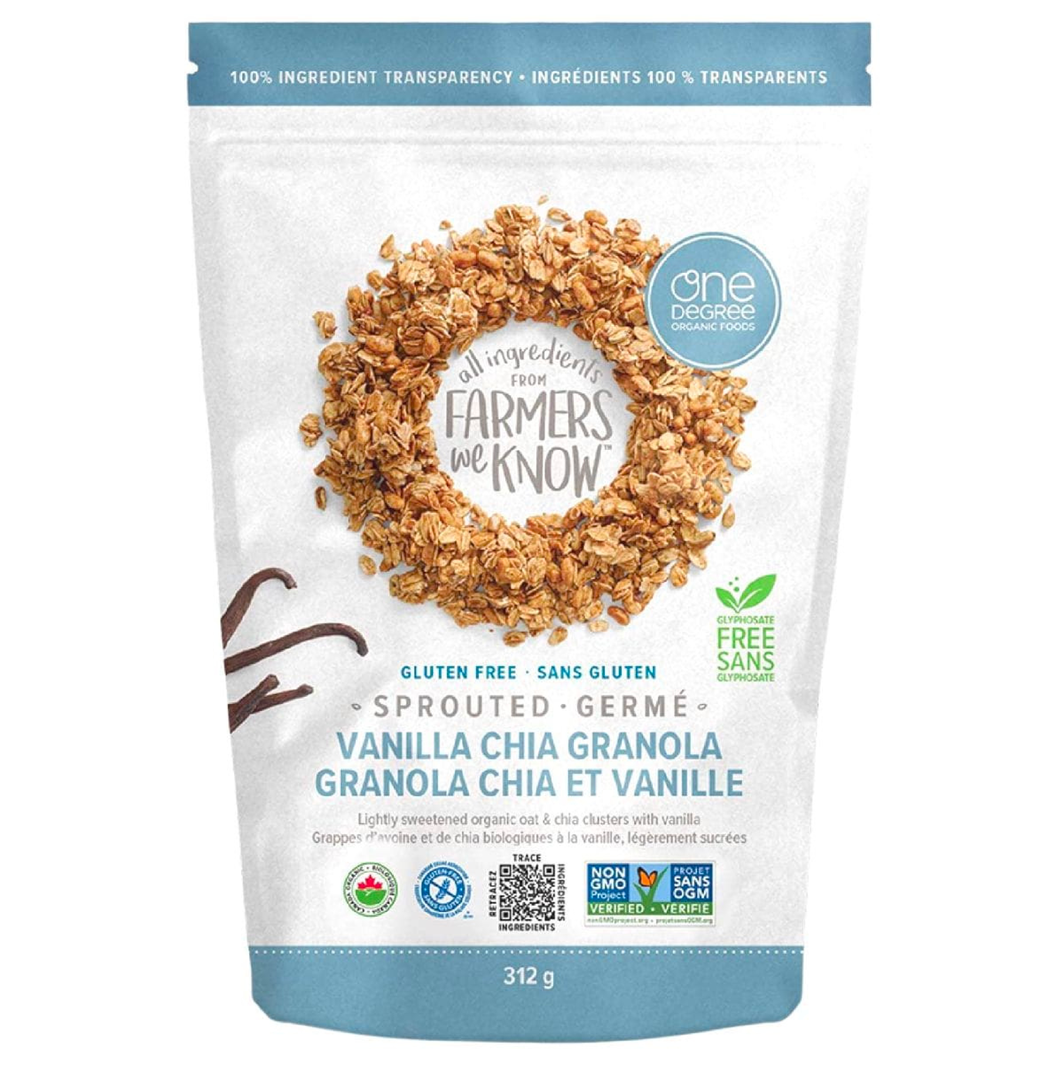 Sprouted Oat Vanilla Chia Granola