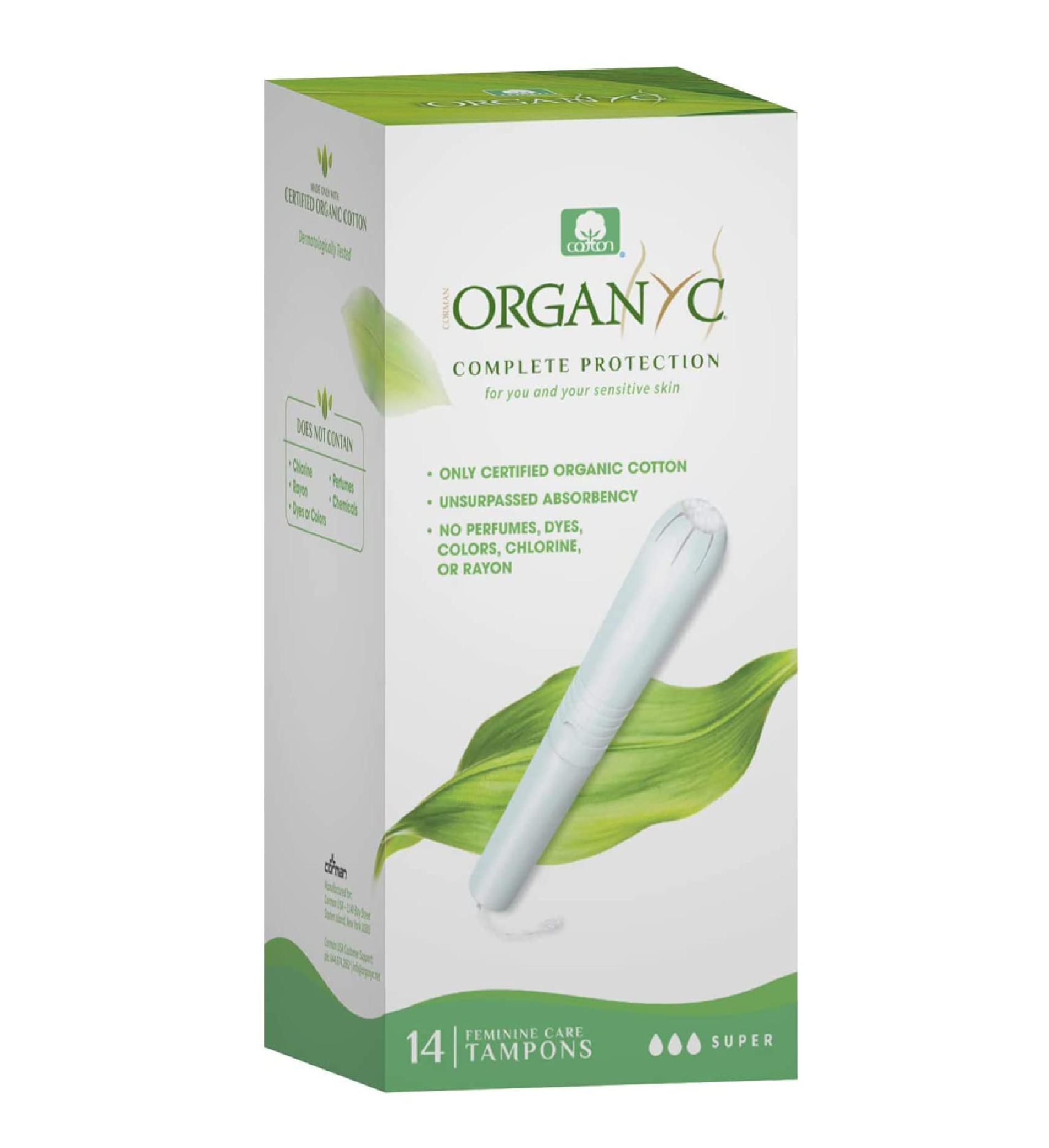 Organyc Organic Super Tampons With Applicator
