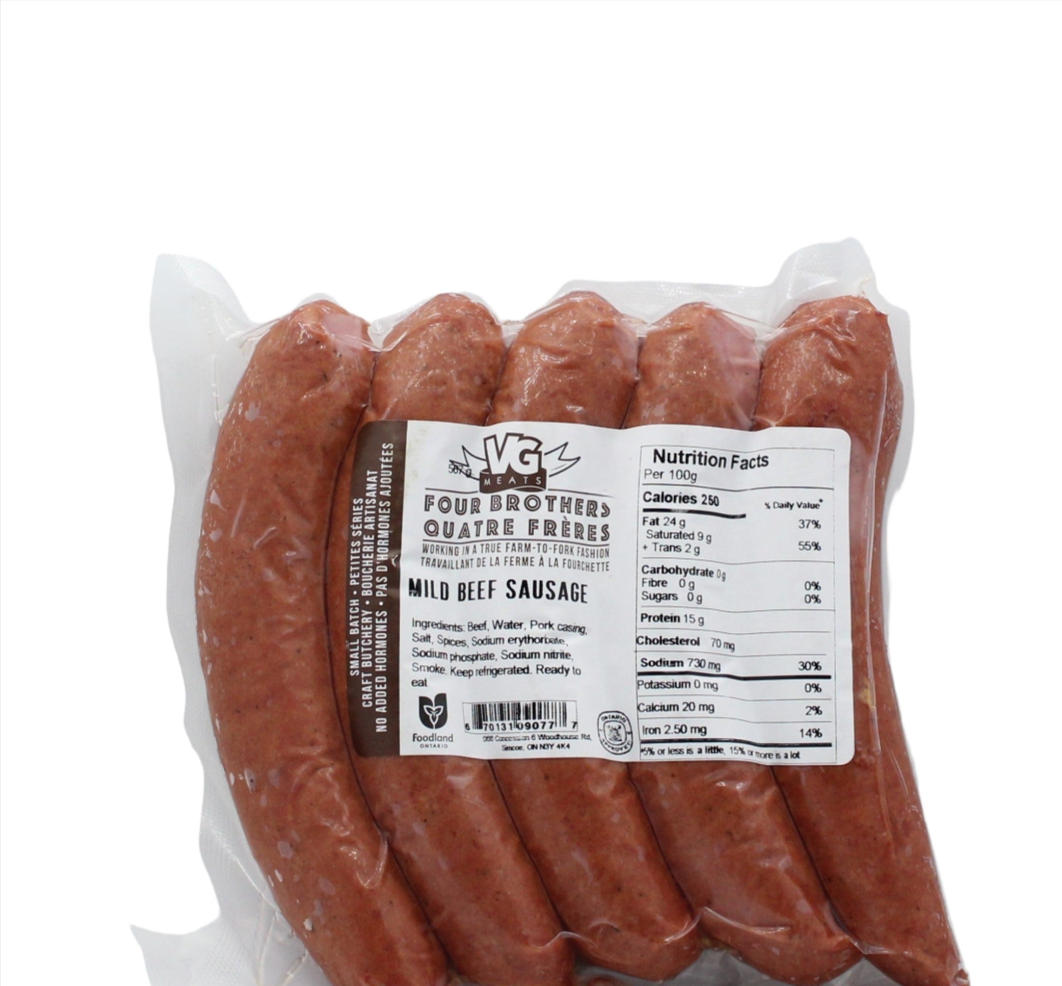 VG Meats Mild Beef Sausages