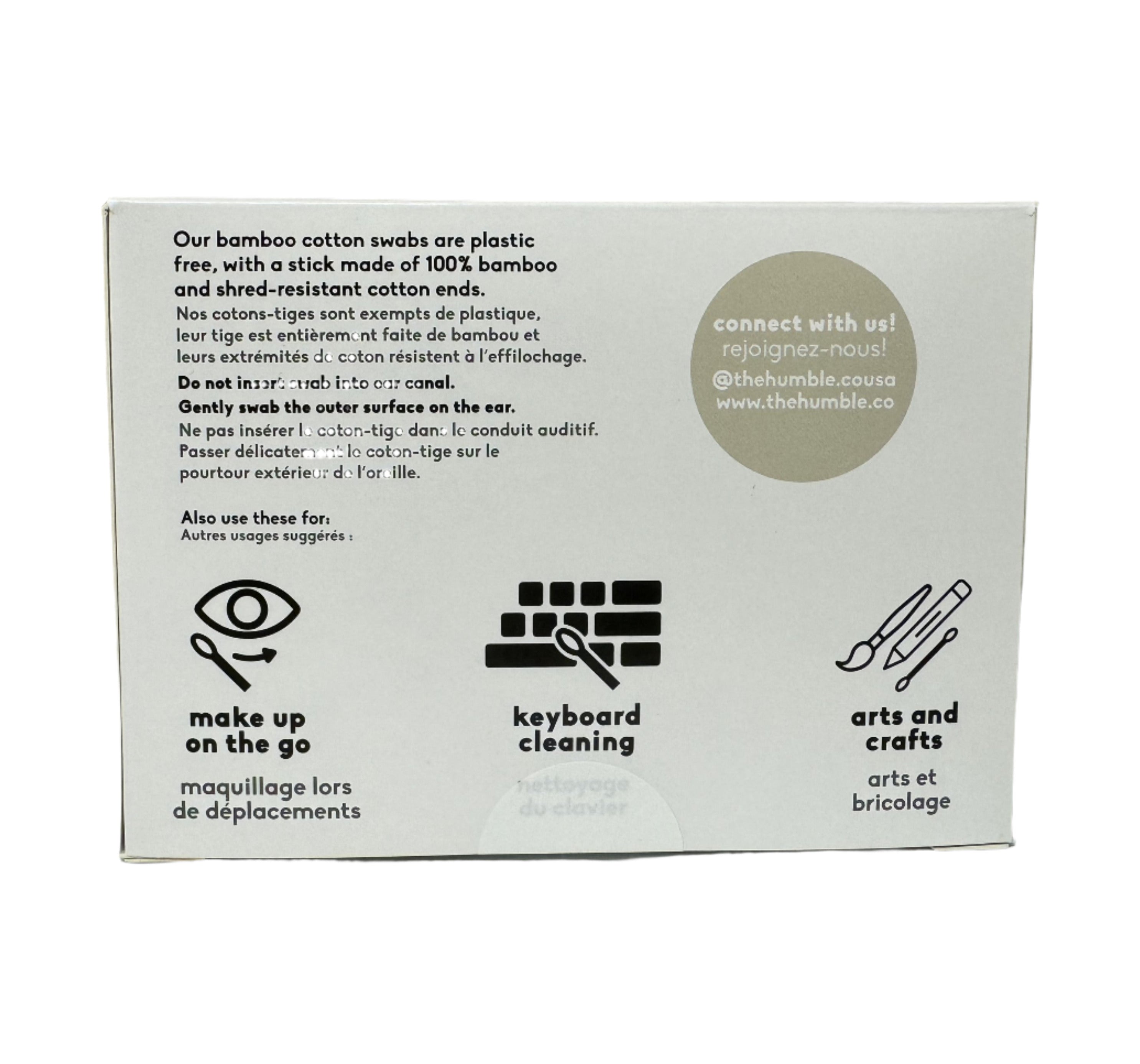 The Humble Co. Vegan Bamboo Cotton Swabs