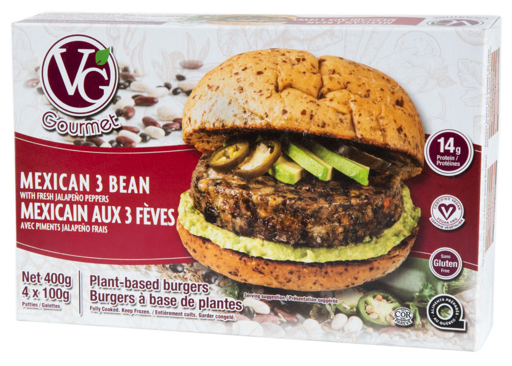 Mexican Spicy 3 Bean Burgers