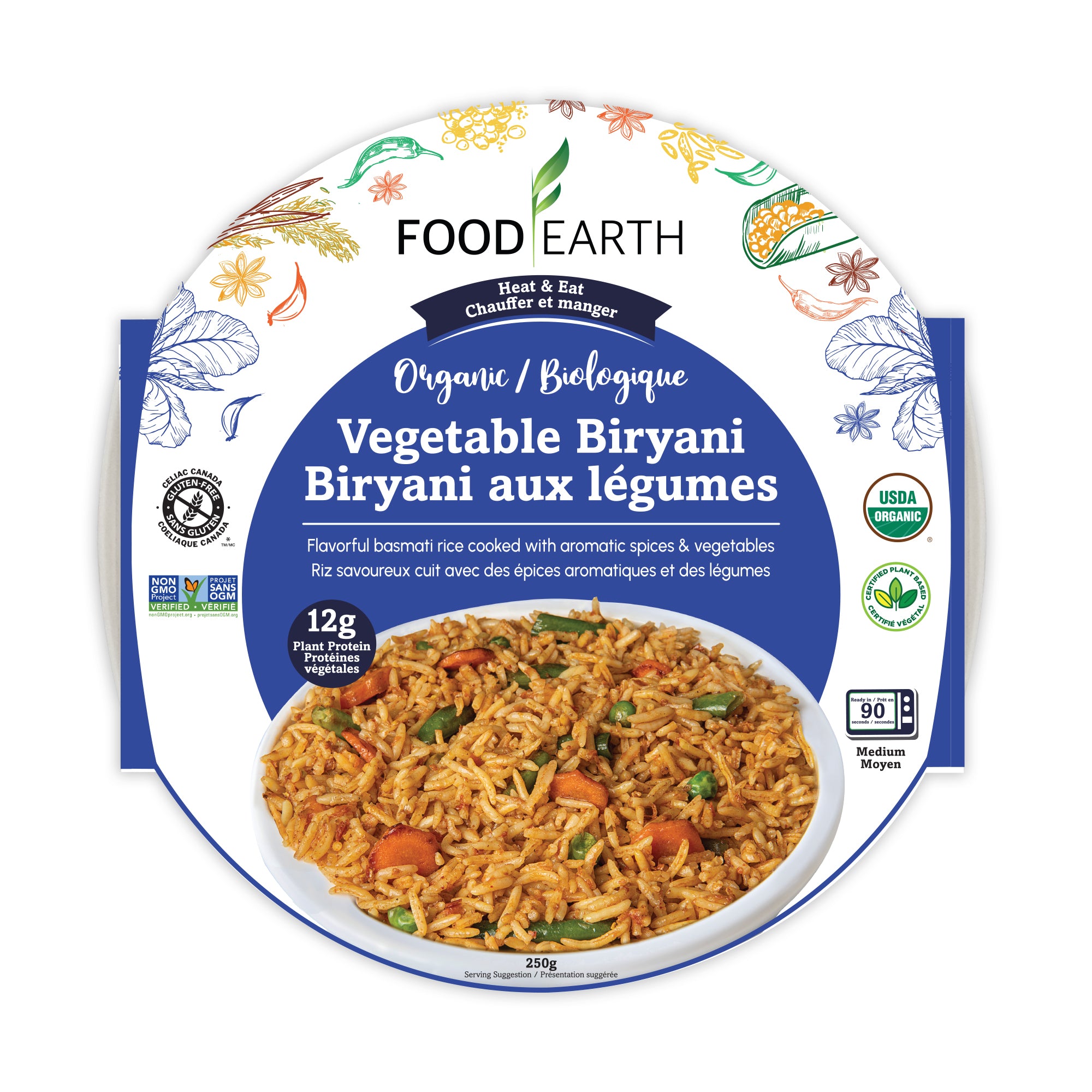 Food Earth Organic Vegetable Biryani