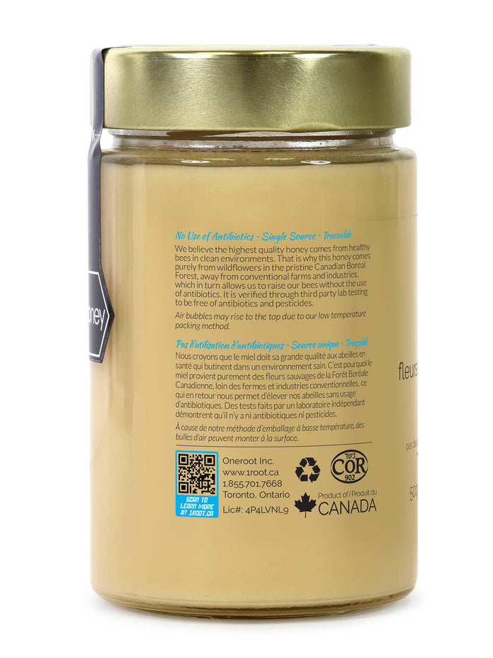 Oneroot Raw Wildflower Honey