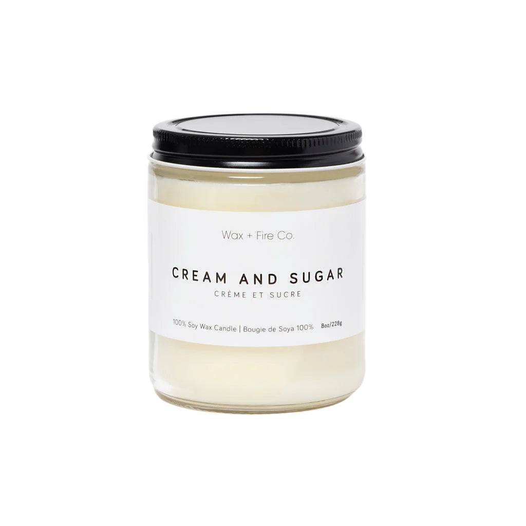 Wax + Fire Co. Cream and Sugar Soy Wax Candle