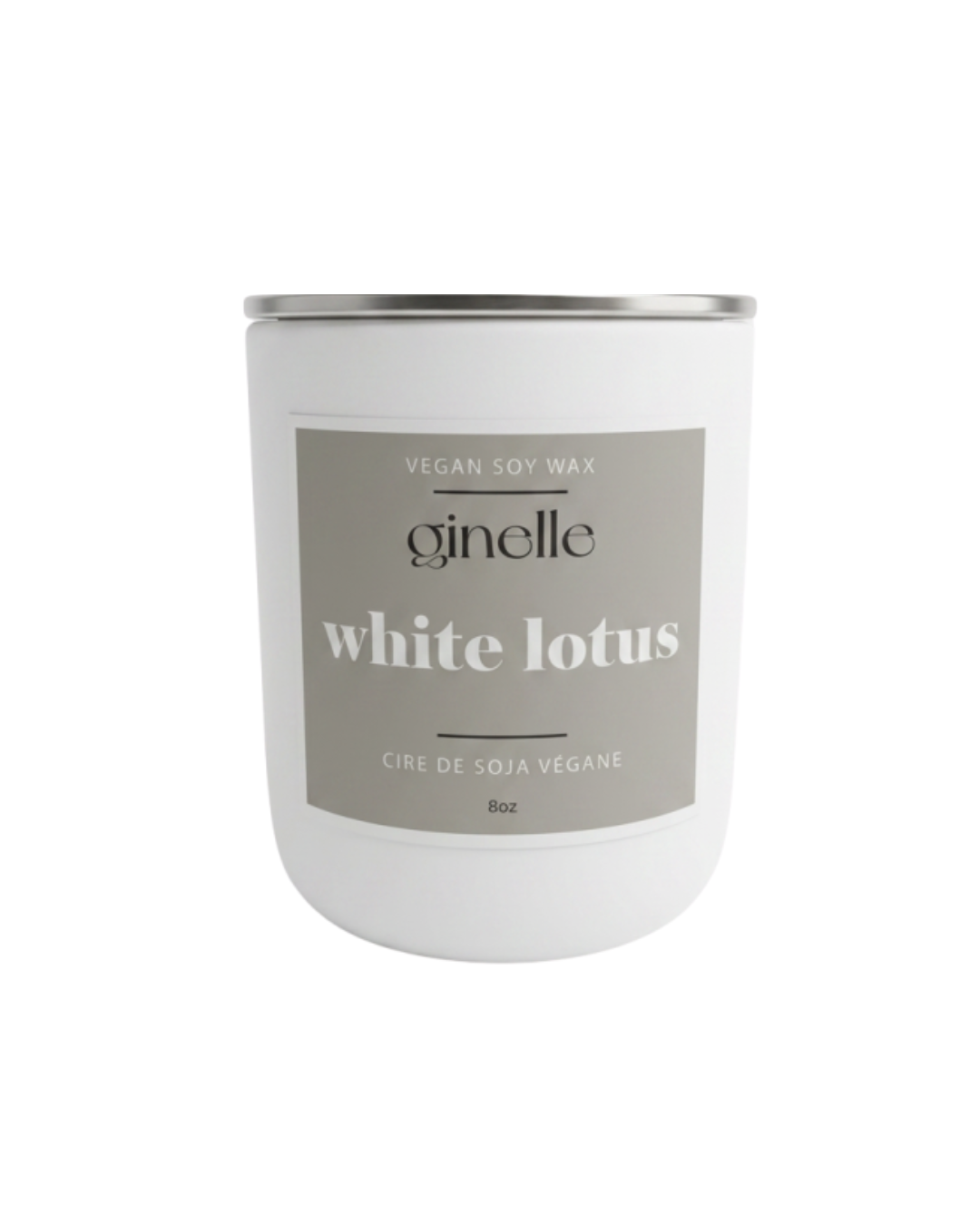 White Lotus Vegan Soy Wax Candle