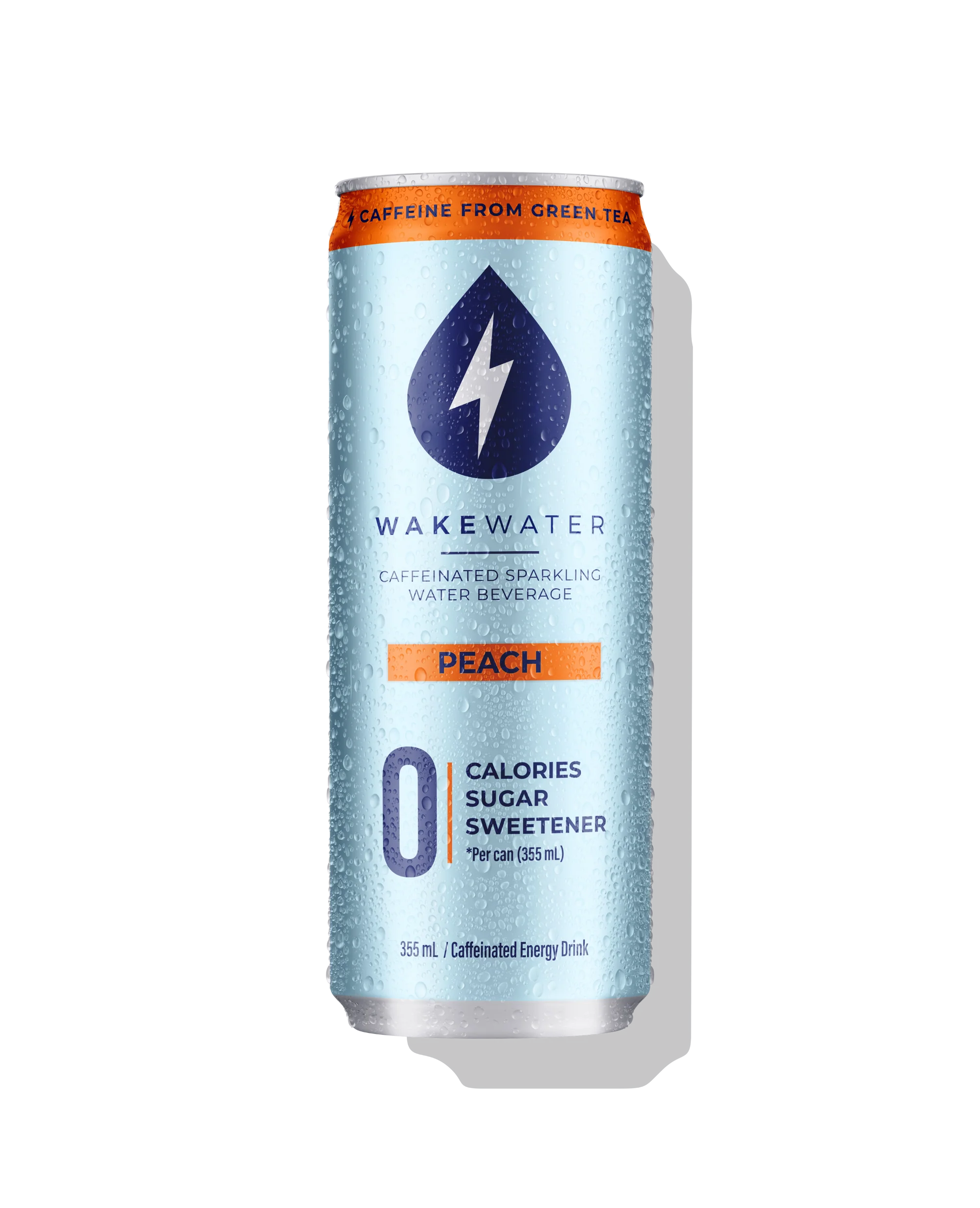Wakewater Peach Caffeinated Sparkling Water
