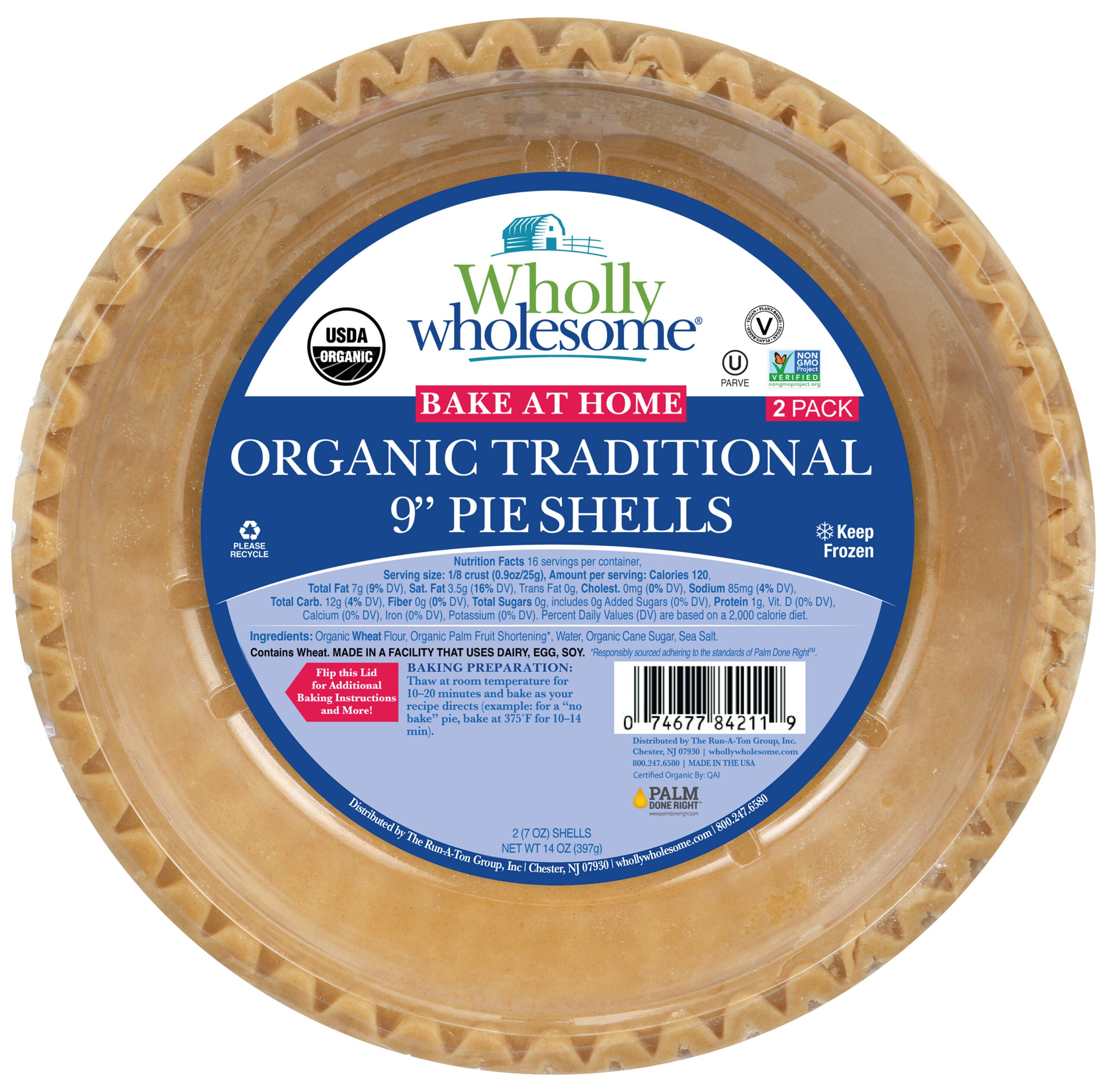 Organic Traditional Pie Shell