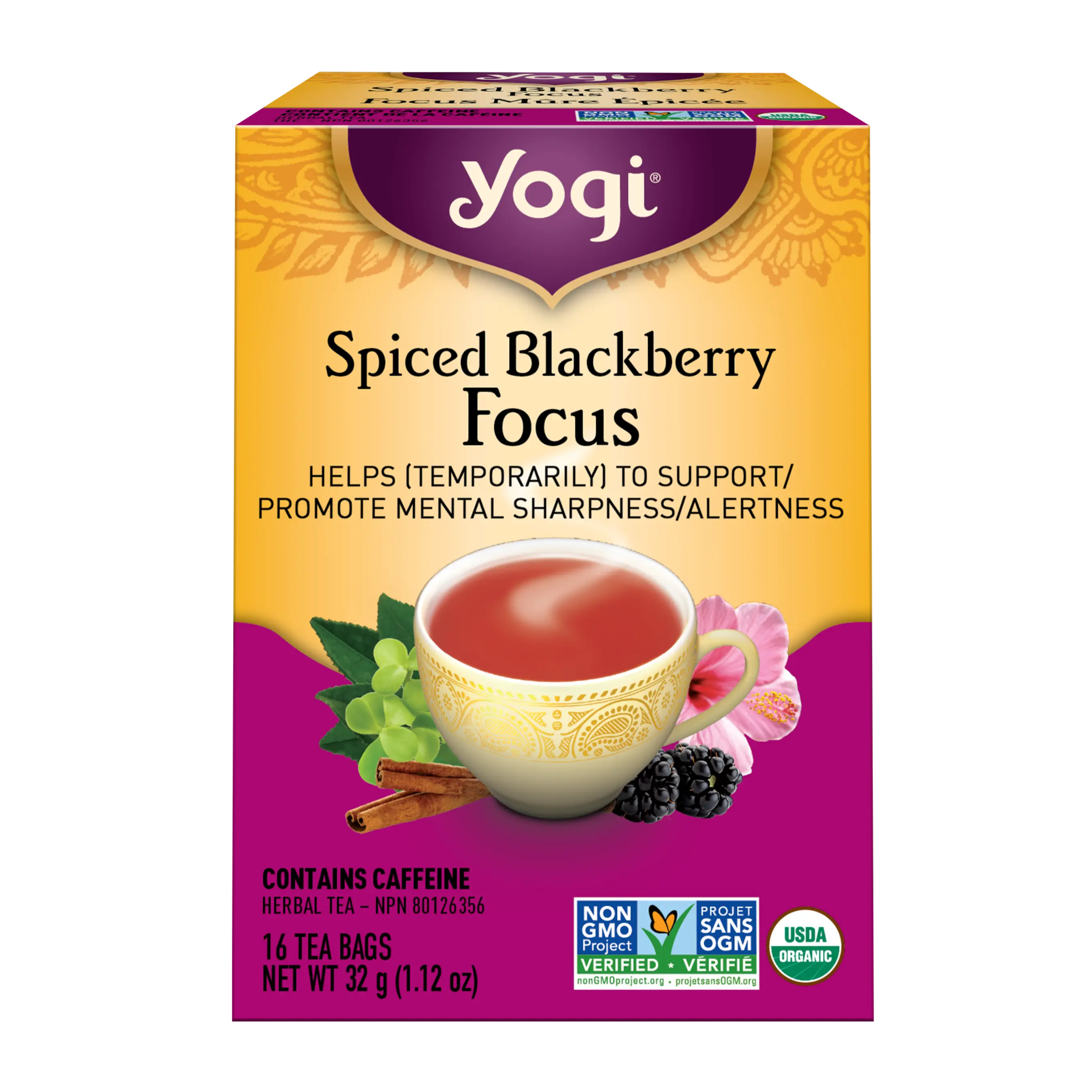 Yogi Tea Spiced Blackberry Focus Tea