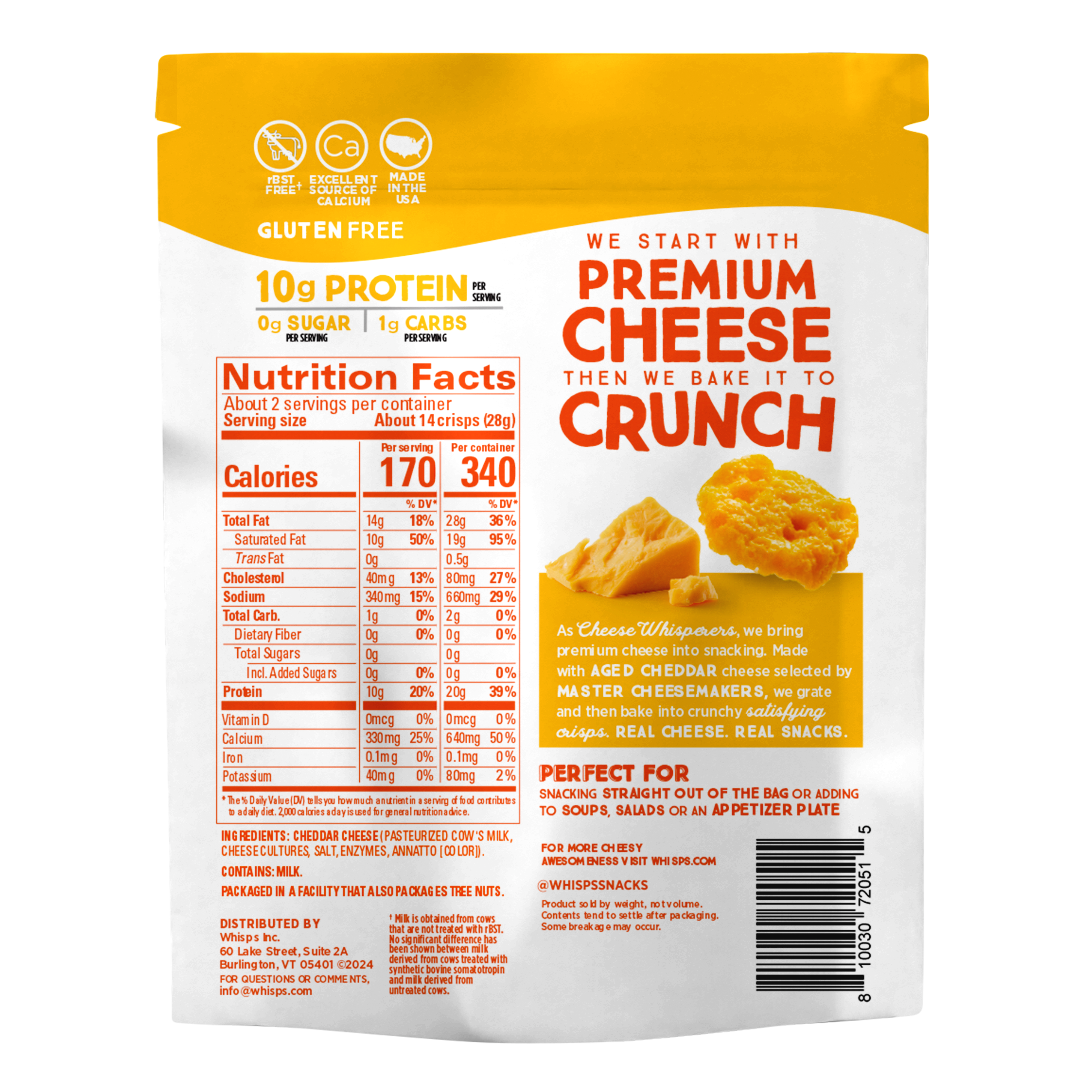 Whisps Cheddar Cheese Crisps