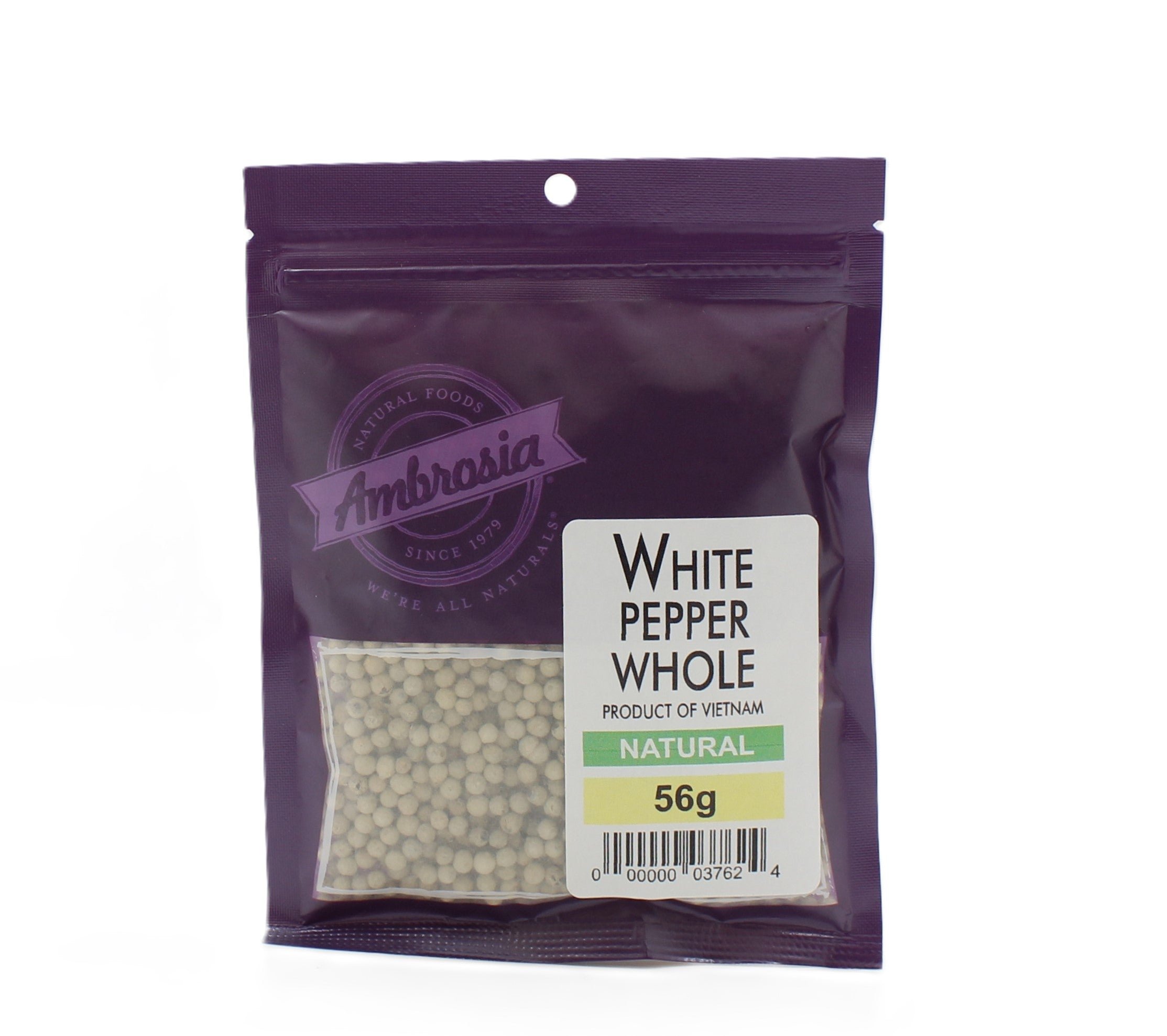 Ambrosia White Pepper Whole