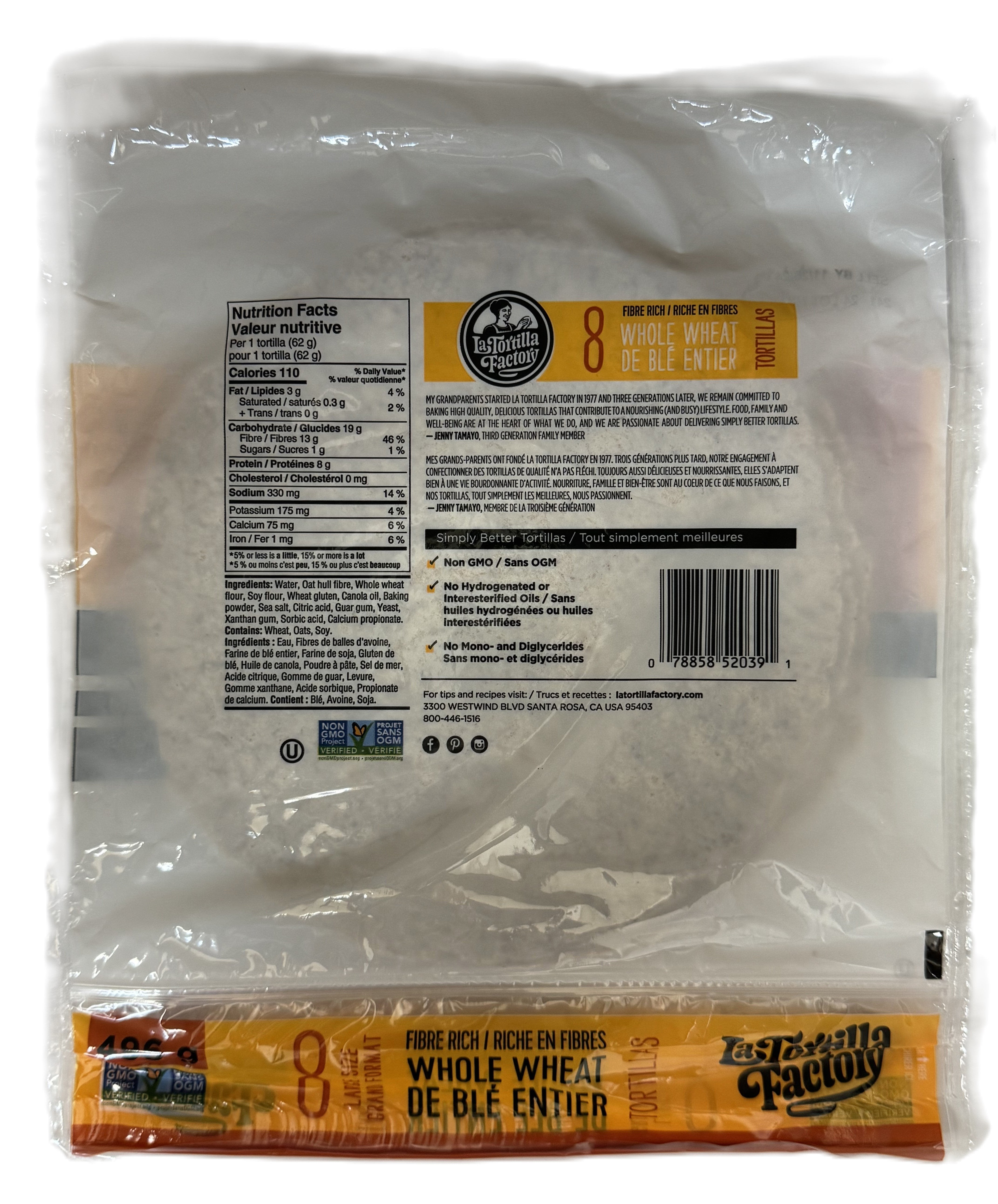 La Tortilla Factory Whole Wheat Tortillas