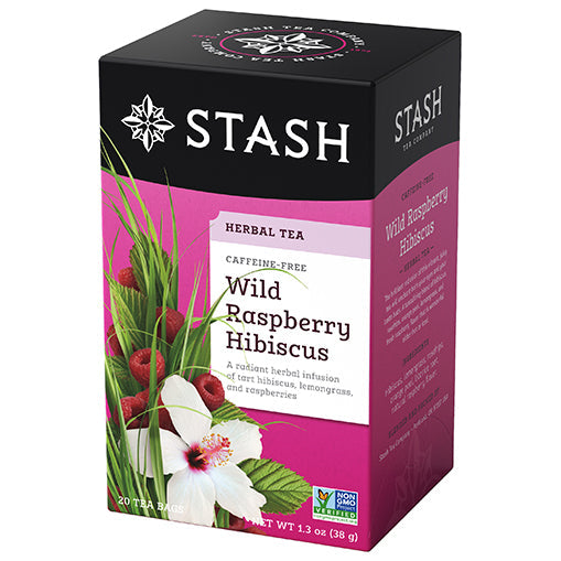 Stash Tea Wild Raspberry Hibiscus Herbal Tea
