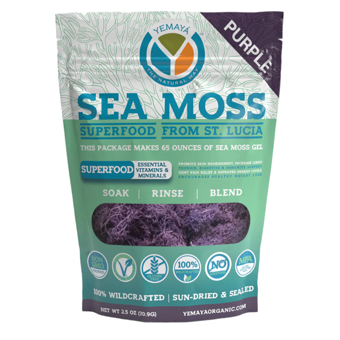 Yemaya Purple Raw Sea Moss